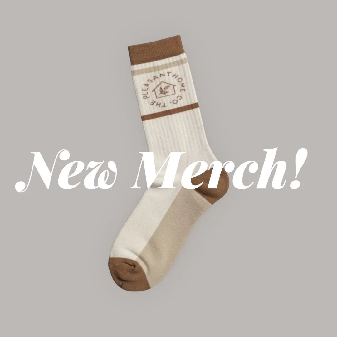 We had the very best time collaborating on this fun merch to rep the Pleasant Home brand! Shop is live on our website! 😘 thanks for spreading the word friends! 

@jjnbell you crushed it!!
&mdash;
#shopsmallbiz #smallbusinesslove #femaleentrepreneur 