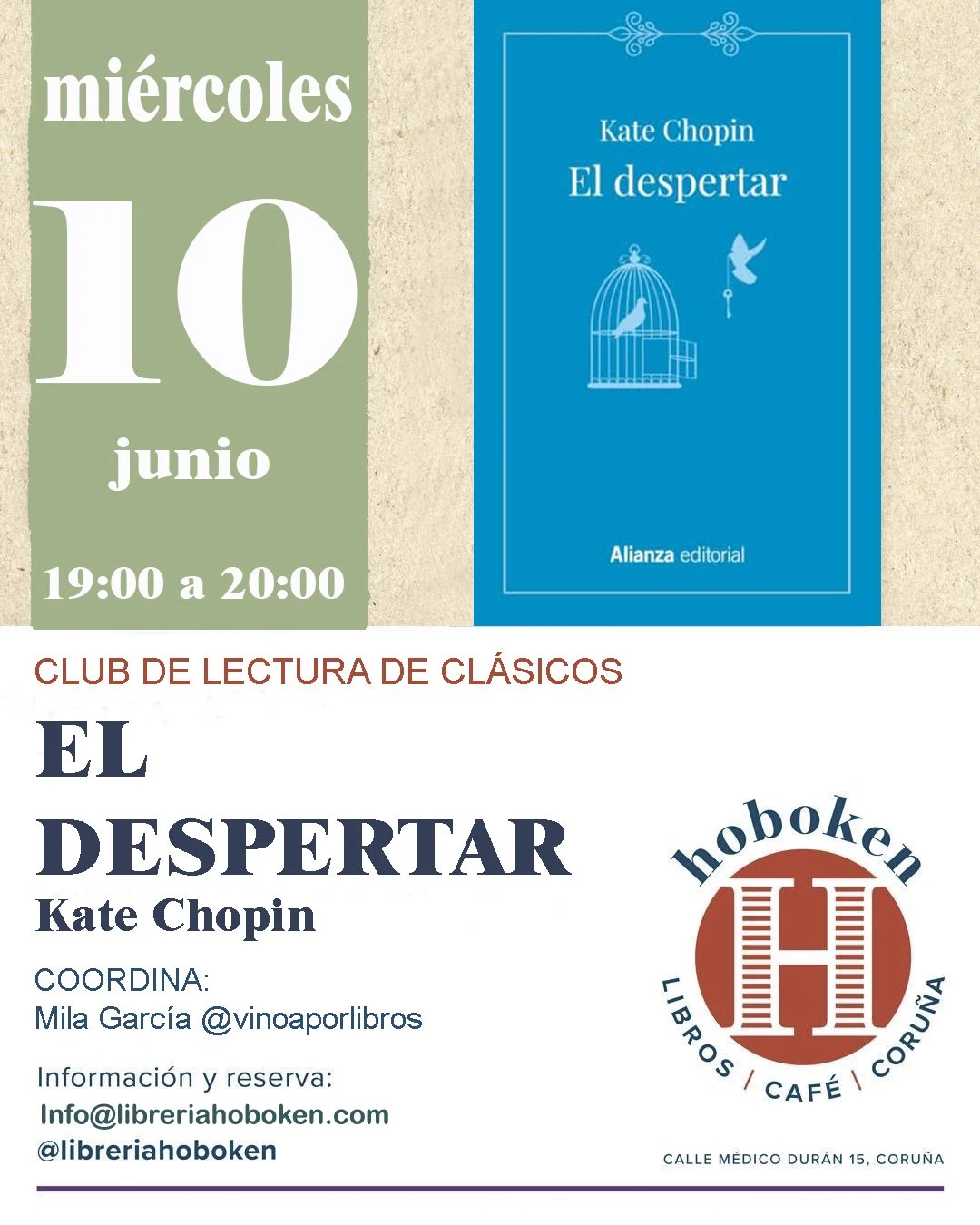 CLUB DE LECTURA CLÁSCIO: EL DESPERTAR