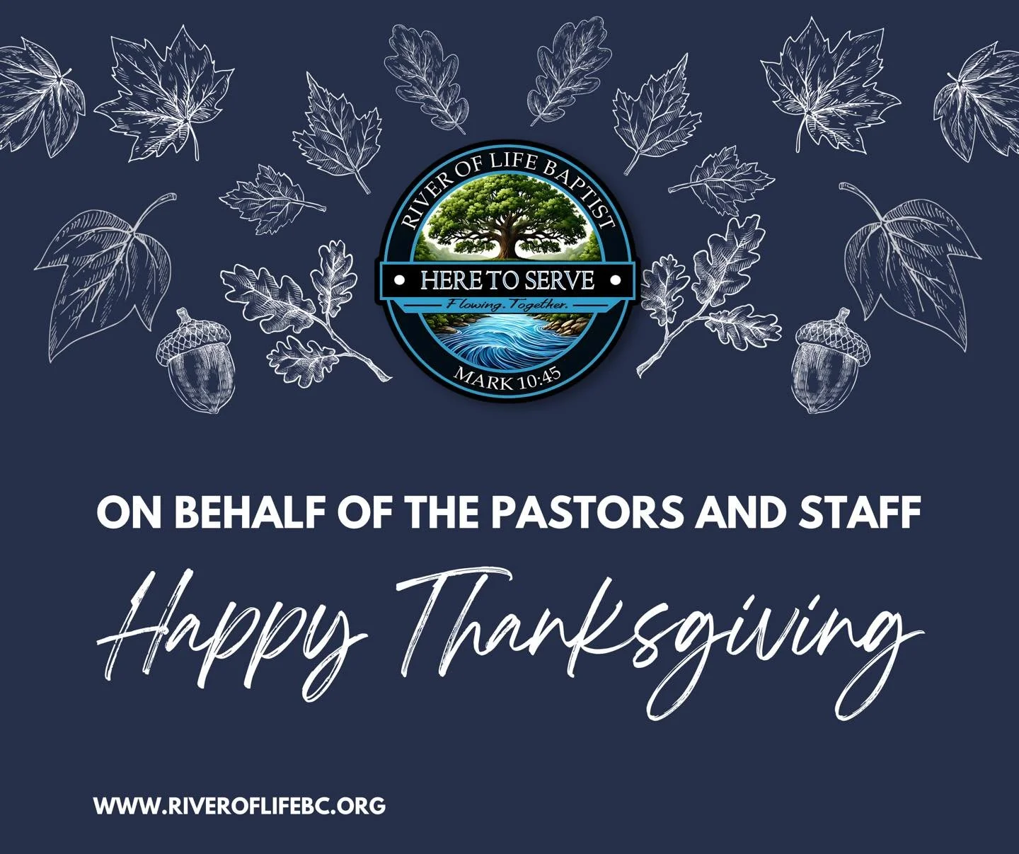 Blessings to you and your family during this season of giving thanks.