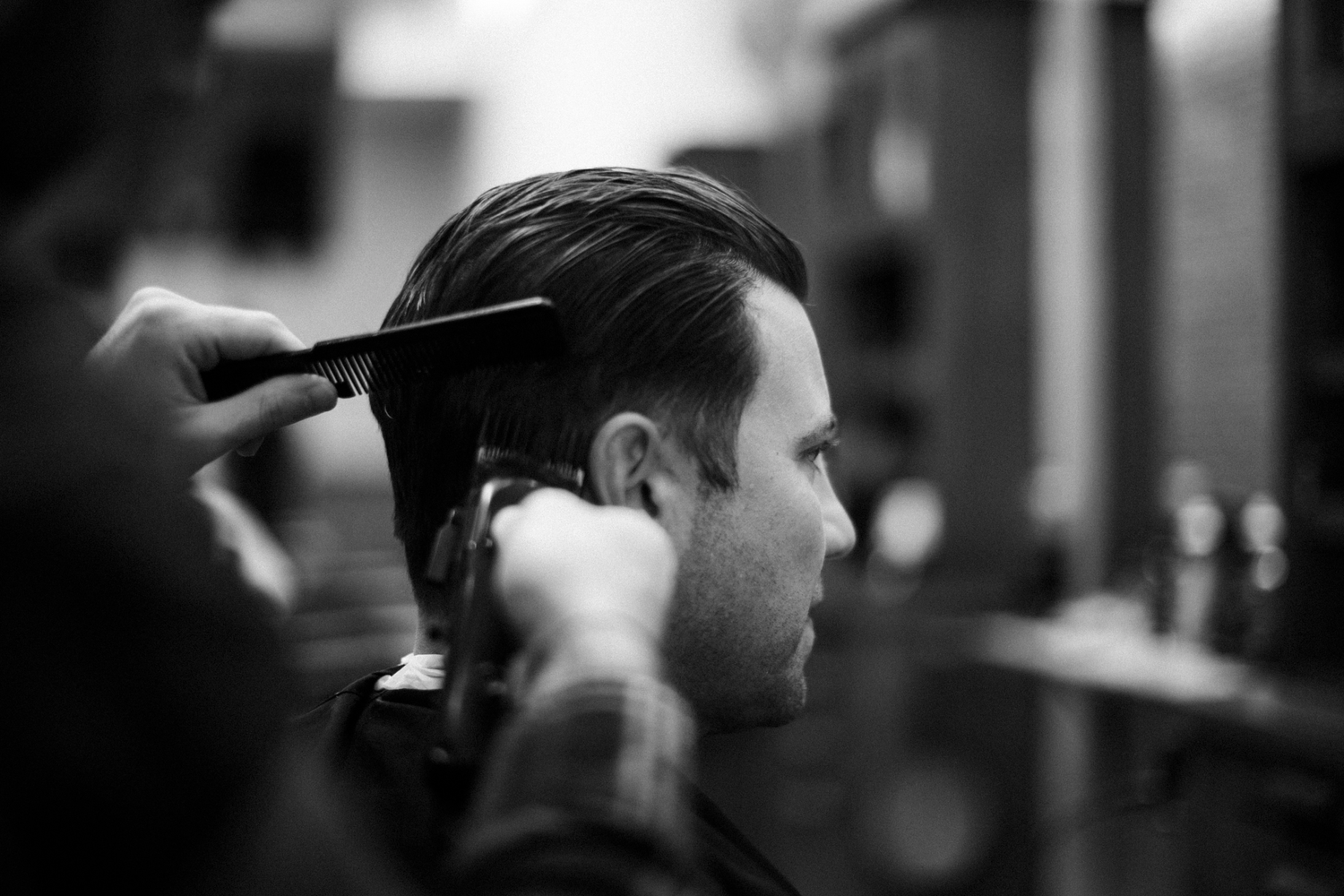 Handlebar Salon barbering work