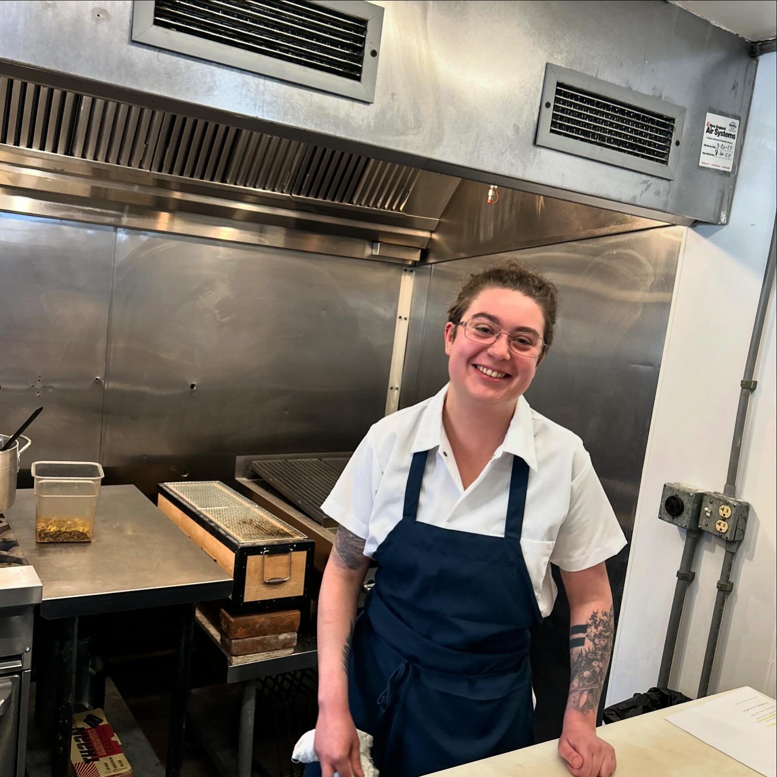 Meet @mayablaisdell, she quickly rose to a Frankie&rsquo;s badass.  Level headed, honest, skilled, motivated.  All the makings of a true future chef! We are grateful she has chosen to take this journey with us.  Give her a follow she&rsquo;ll only be