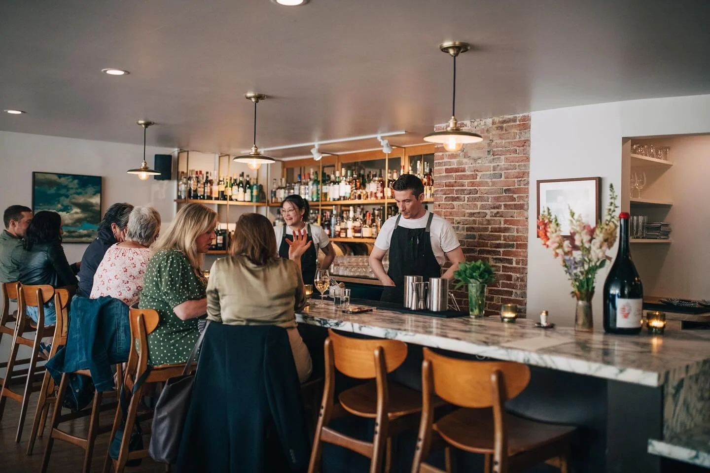 Hi All! While we offer reservations through @resy we also have space available at our bar and nook areas of the restaurant for walk-in availability! 

If either of those places are full, we can put you on a waitlist and text you when your seats are r