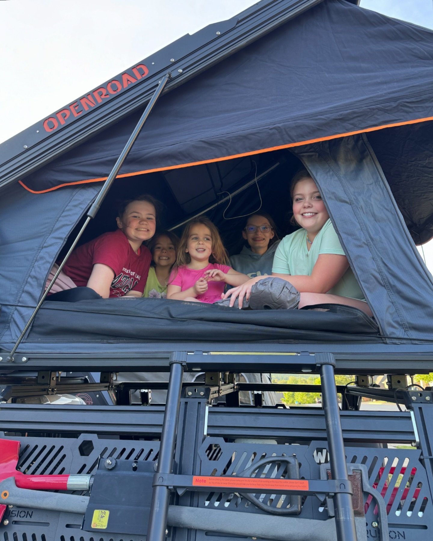 When you find all the neighborhood kids in your tent&hellip;