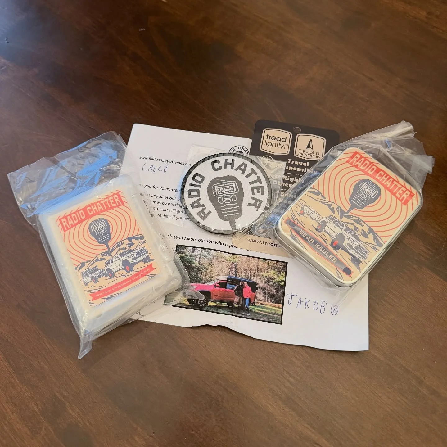 Look what just showed up!? @radiochattergame is a game designed to play over the radio while wheeling. Stoked for this! Keep an eye out on a future video to see it in use. 🃏