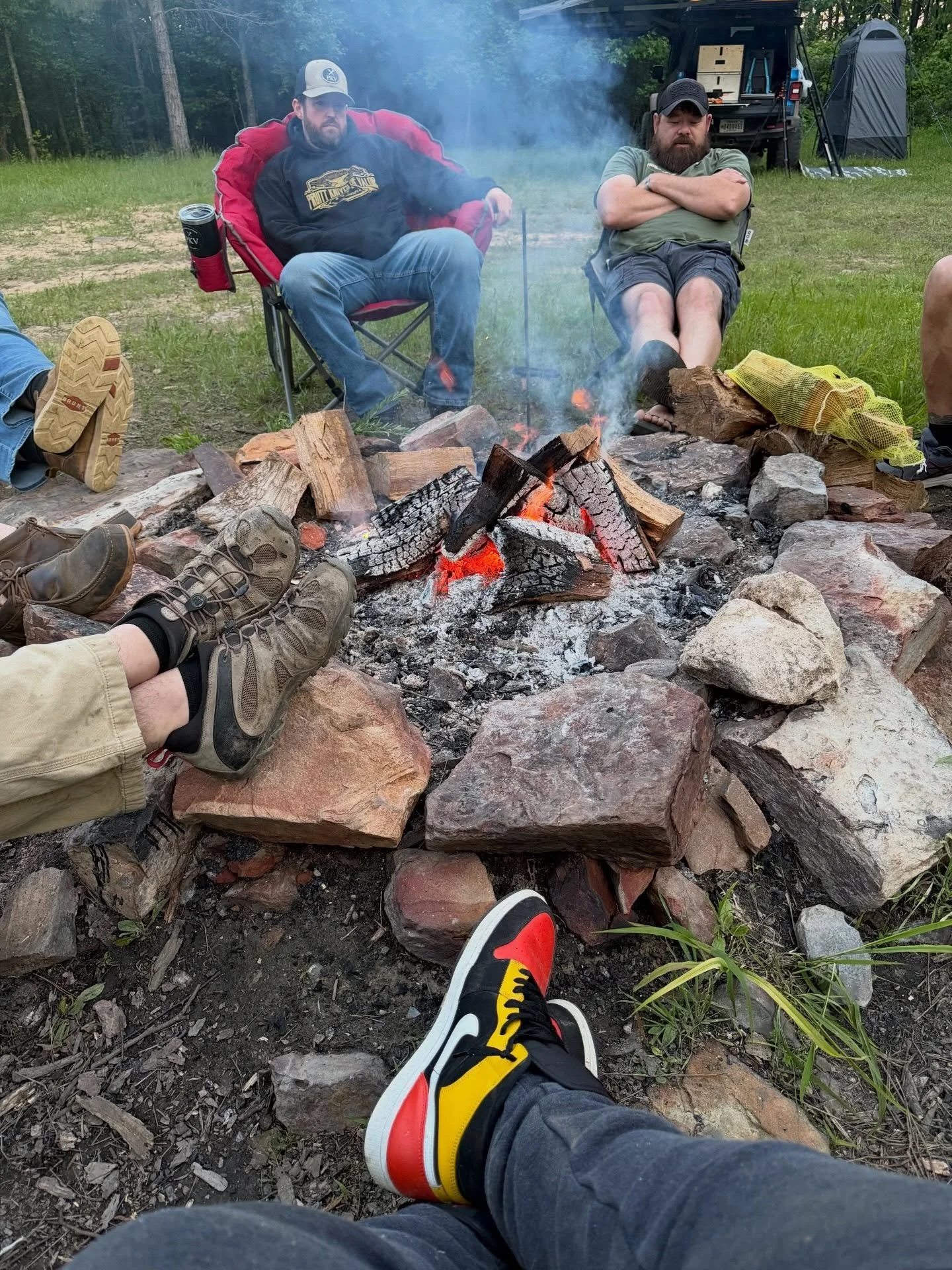 Jordan&rsquo;s and tea at camp. New wave.