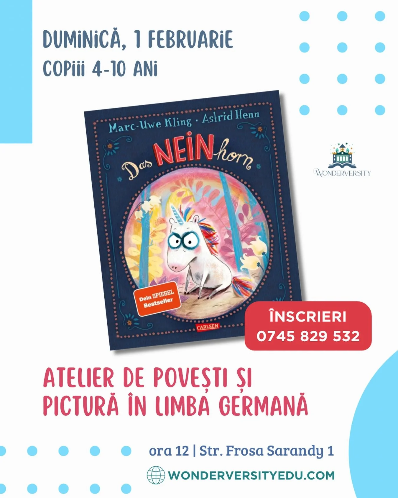 🌳🍭 &Icirc;n pădurea inimii, vine pe lume un unicorn extrem de drăgălaș. Toți sunt exagerat de dulci cu el, dar acesta refuză orice, astfel &icirc;nc&acirc;t familia &icirc;l numește &bdquo;NEINhorn&rdquo;. &Icirc;ntr-o zi, pleacă din lumea roz și g