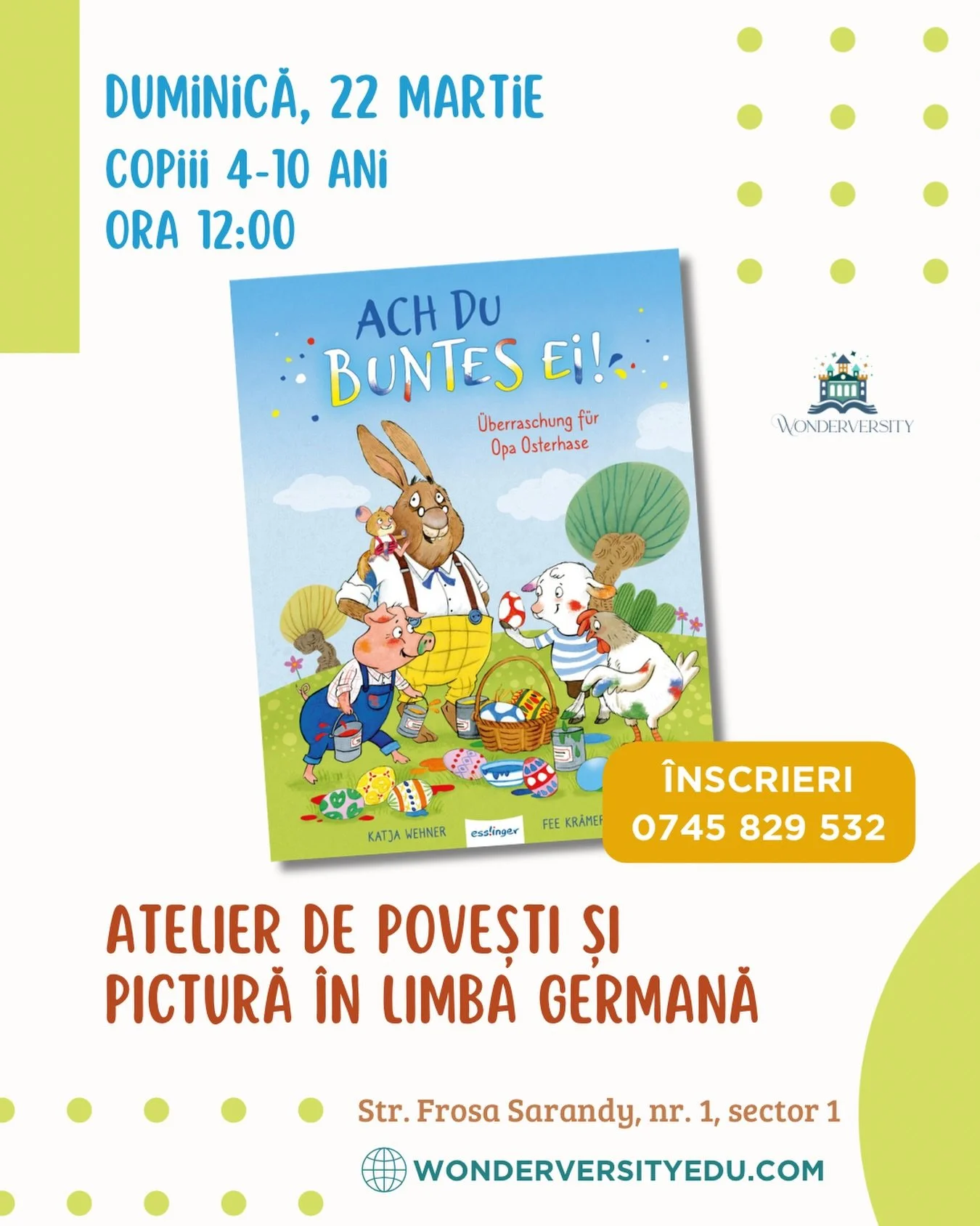🥚🐰 Bătr&acirc;nul iepuraș Kuni a uitat complet că imediat vine Paștele. Acum e timpul să se apuce de pictat ouăle, dar nu-și amintește unde e pensula lui preferată. Animalele de la fermă &icirc;l ajută să o caute, dar fără succes&hellip; Hasel, nep