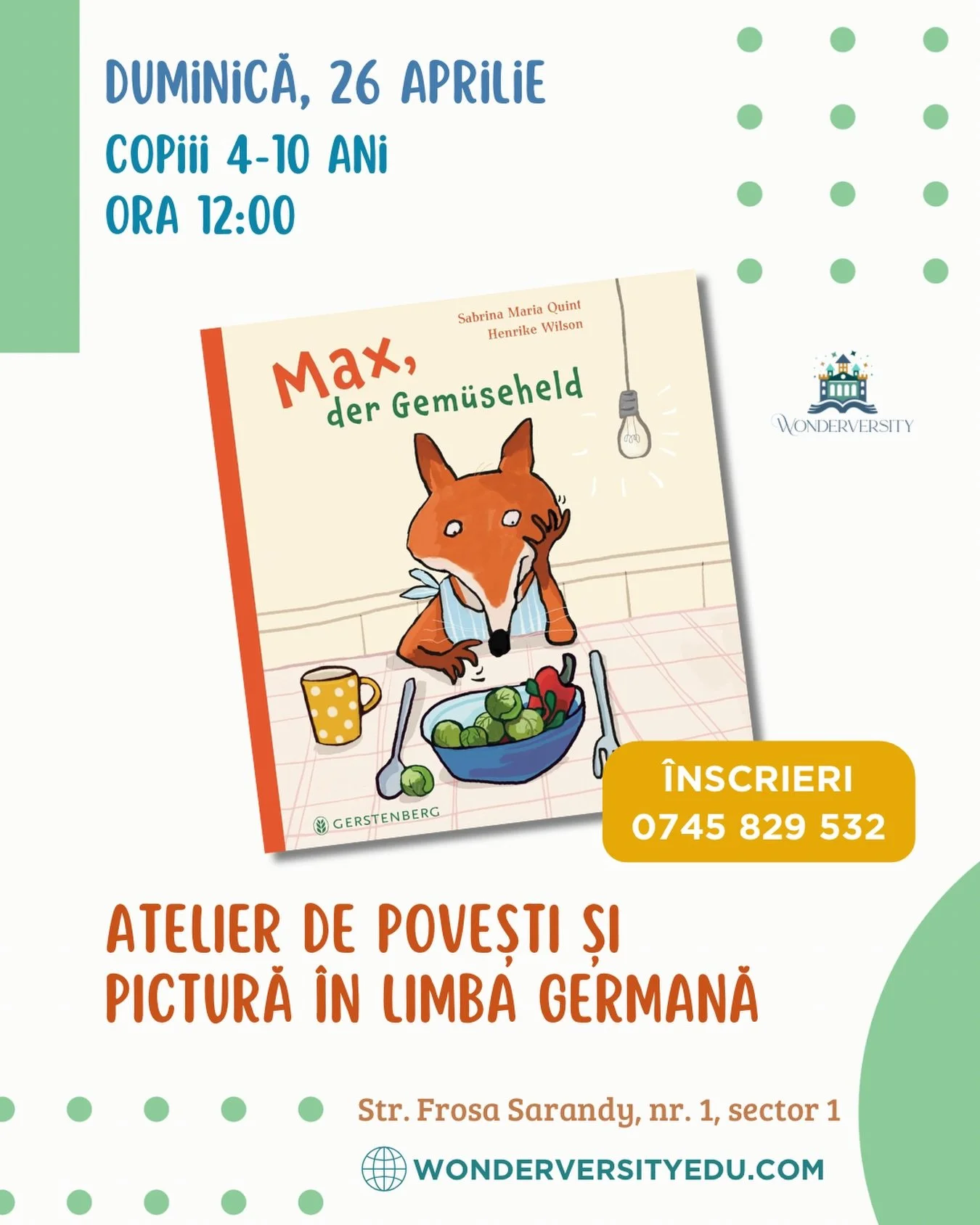 🥕🦊 Vulpoiul Max iubește să măn&acirc;nce fructe și legume. Celorlalte animale sălbatice li se pare ciudat - o vulpe vegetariană? Dar nu e normal! &Icirc;n final, Max fură o găină de la fermă. Animalele vor avea o surpriză&hellip;

🥗🐔 Cartea &bdqu