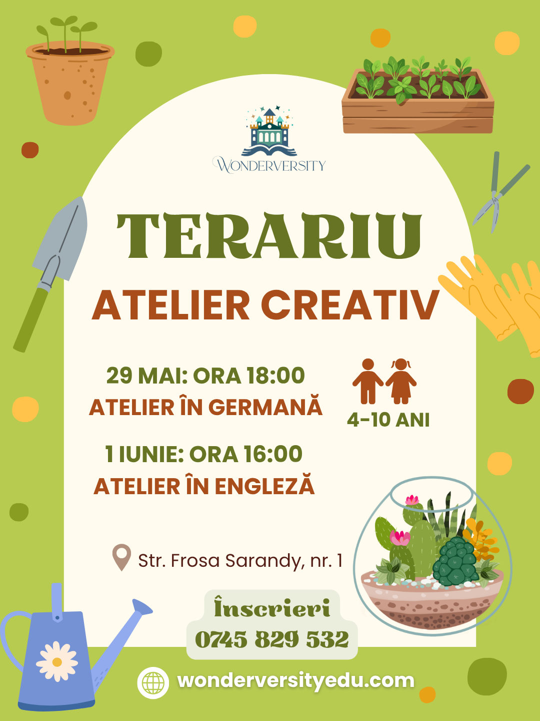 terariu atelier creativ germana engleza ziua copilului 1 iubie bucuresti