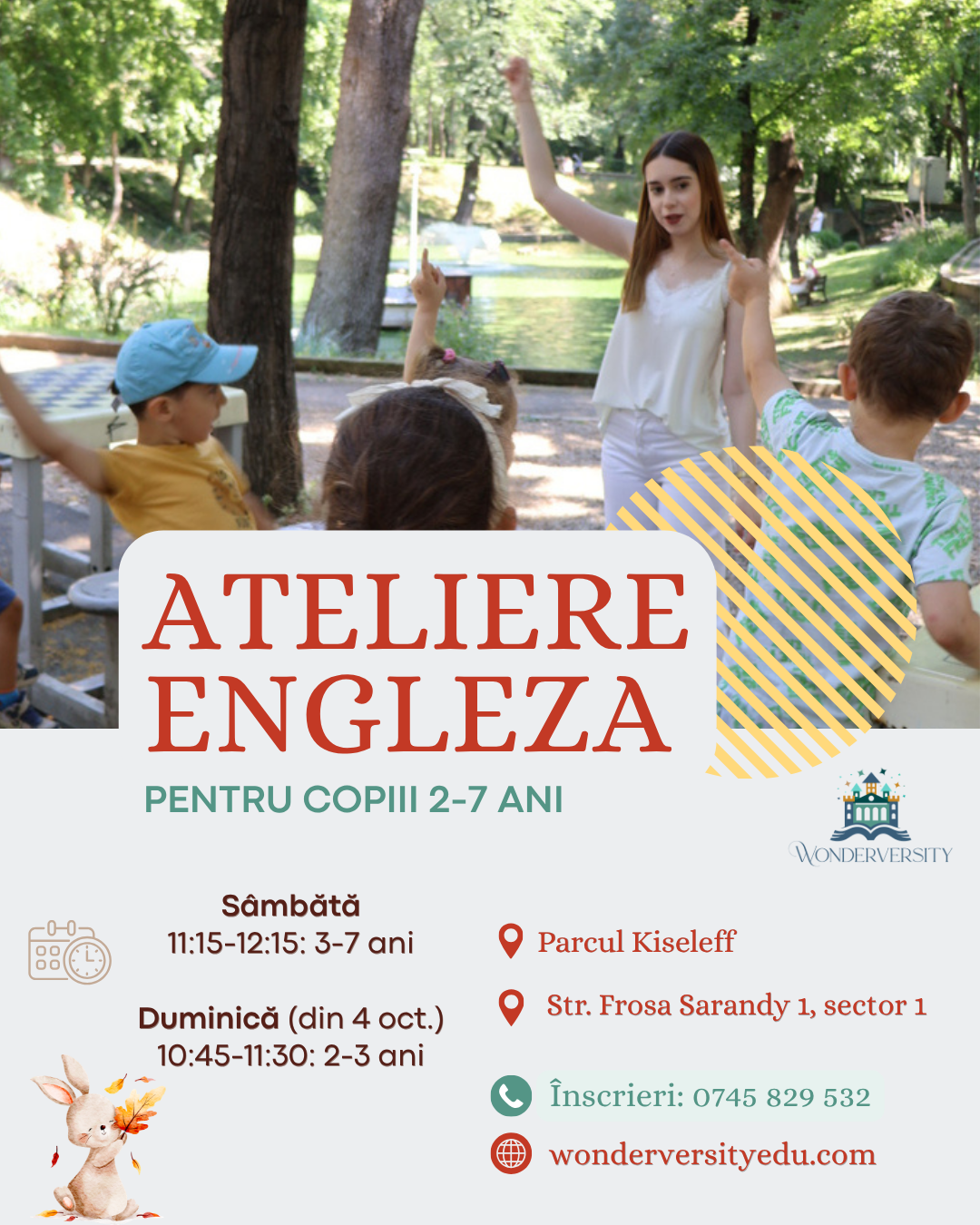 ateliere distractive de limba engleza bucuresti activitati pentru copii