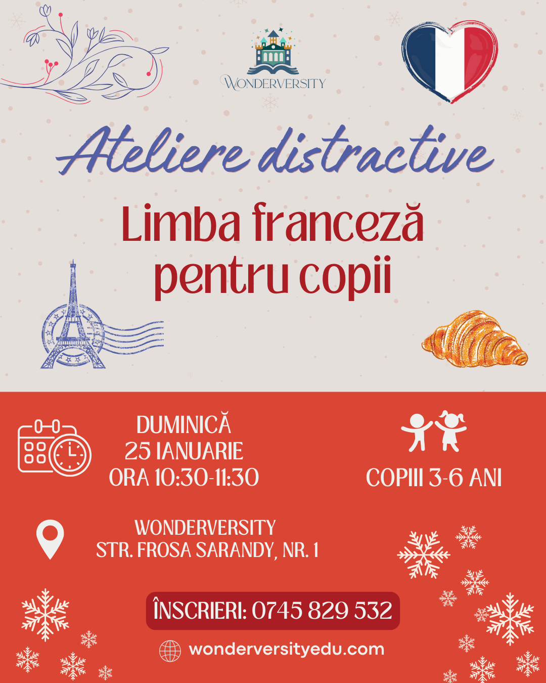 atelier distractiv limba franceza pentru copii gradinita bucuresti sector 1