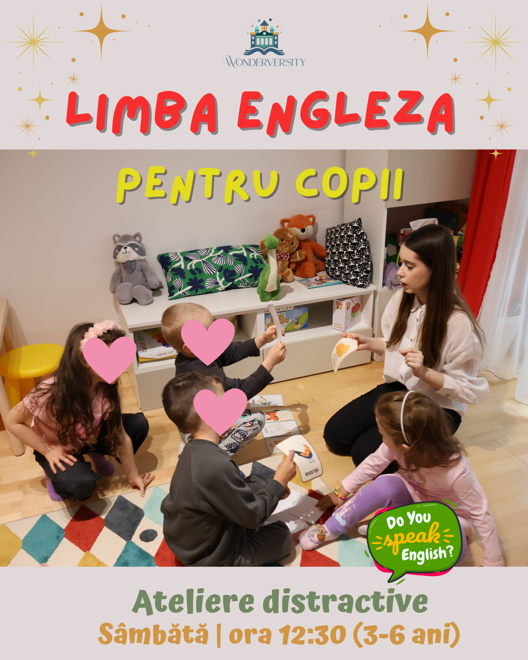 ateliere distractive de limba engleza bucuresti activitati pentru copii