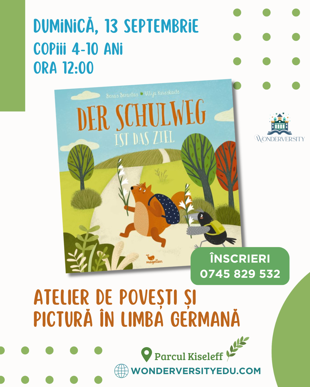 atelier povesti si pictura in limba germana pentru copii bucuresti activitati de weekend