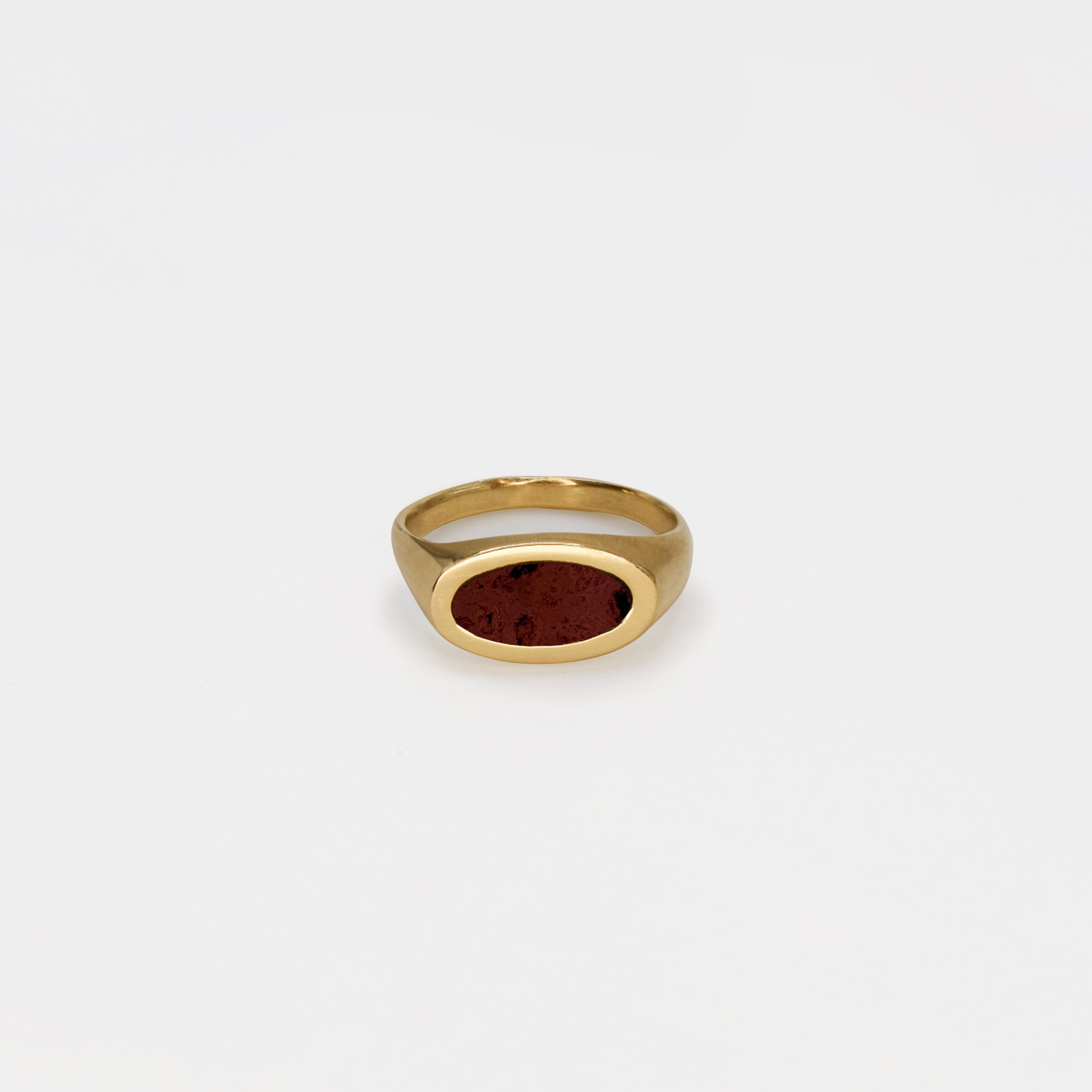 The Small Pedestal Ring Gold Obsidian.jpg