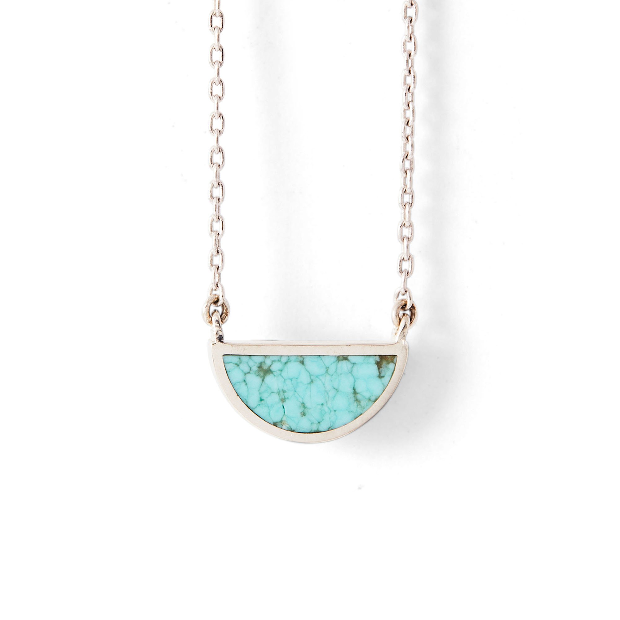 One Half Neclace _ Silver _ Number Eight Turquoise.jpg