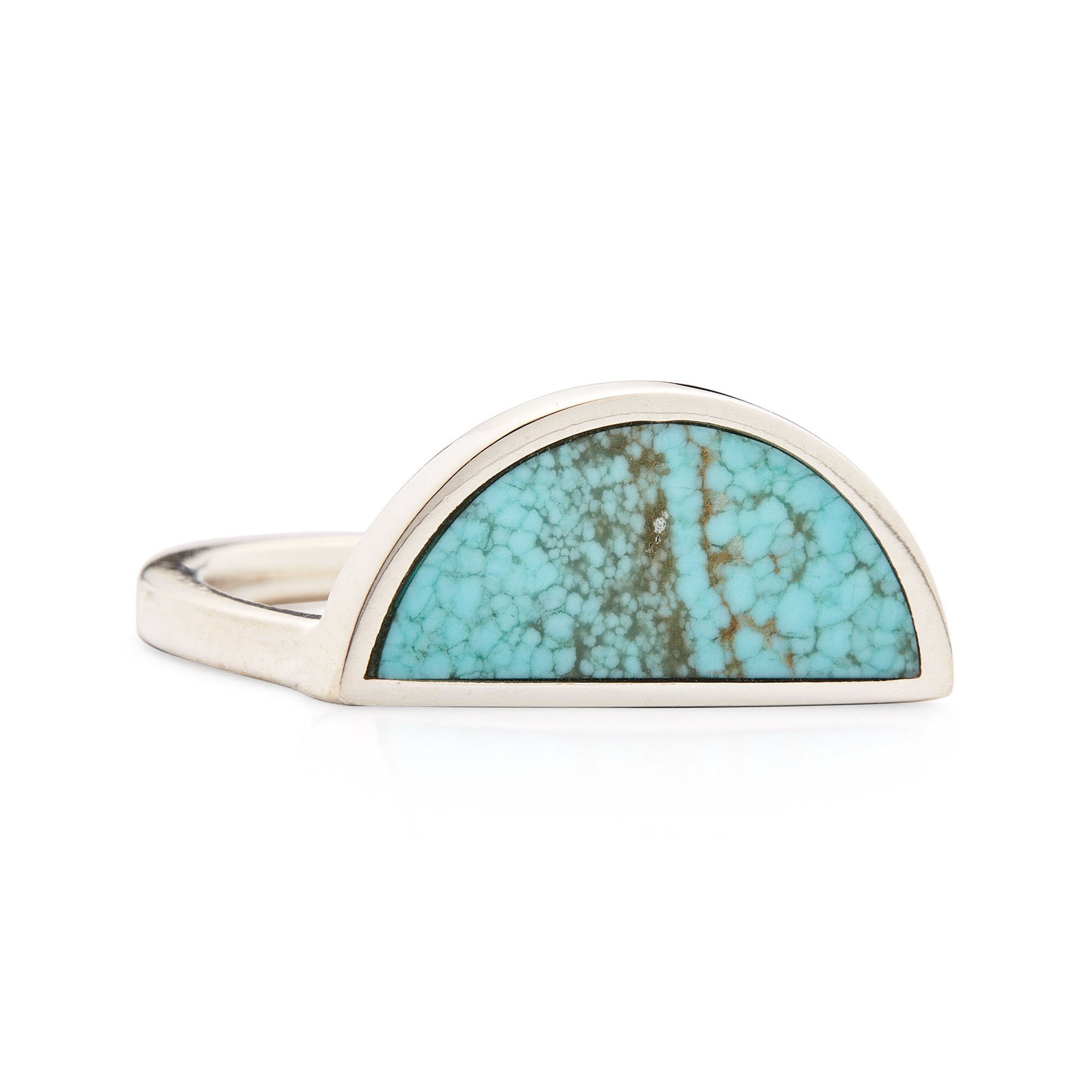 One Half Ring _ Silver _ Number Eight Turquoise _ 1.jpg