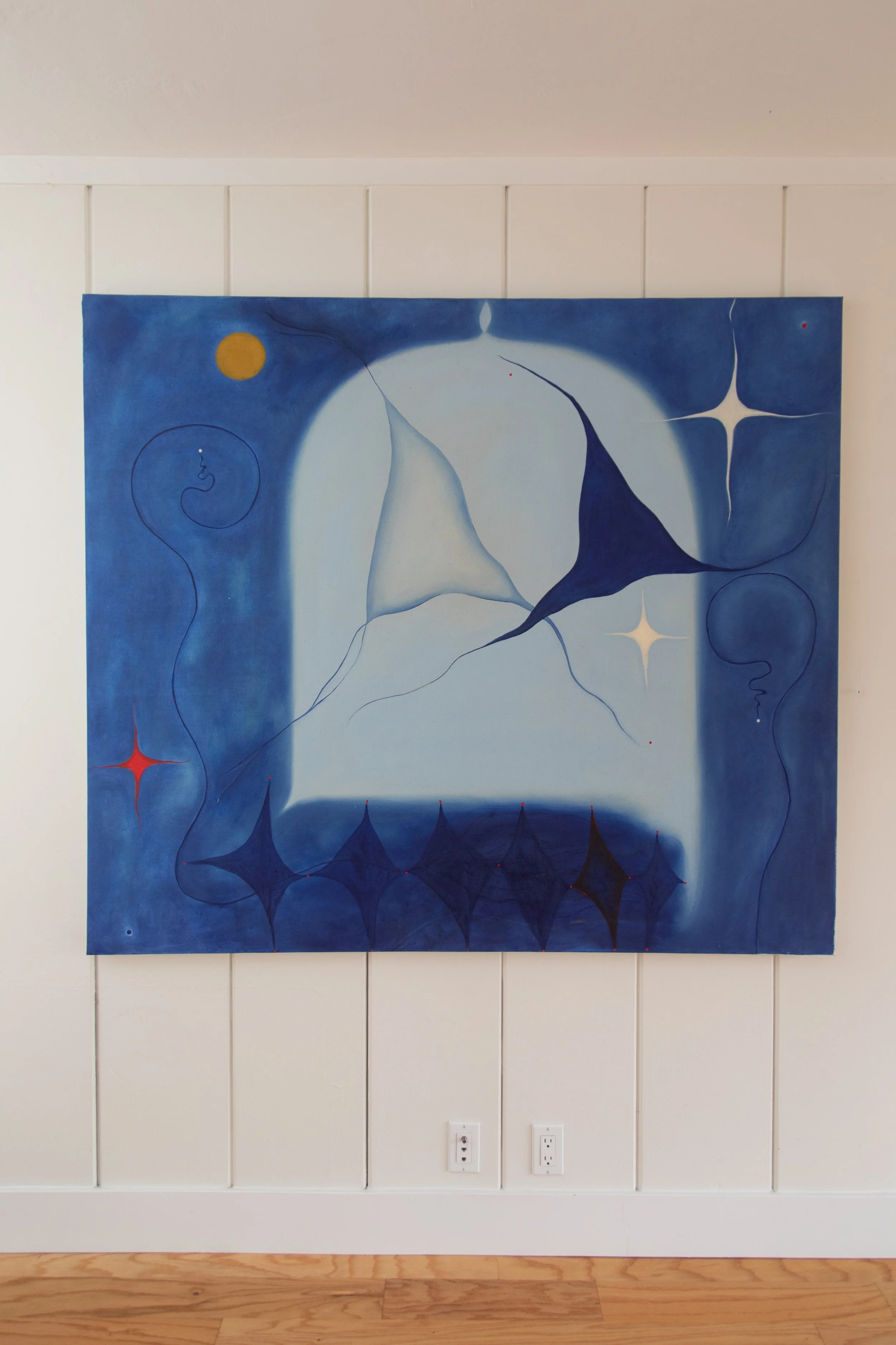 BORAMIE SAO  
Like a Blue & Unbroken Sky (2025)  
56” x 64”  
Oil on linen  
$13,500