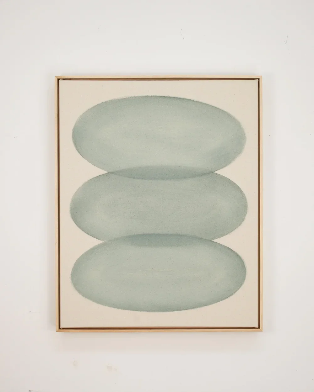 RYAN SNOW  
Ovals in Teal (2025)  
25” x 31”  
Earth pigment water-color on natural canvas  
$3,800