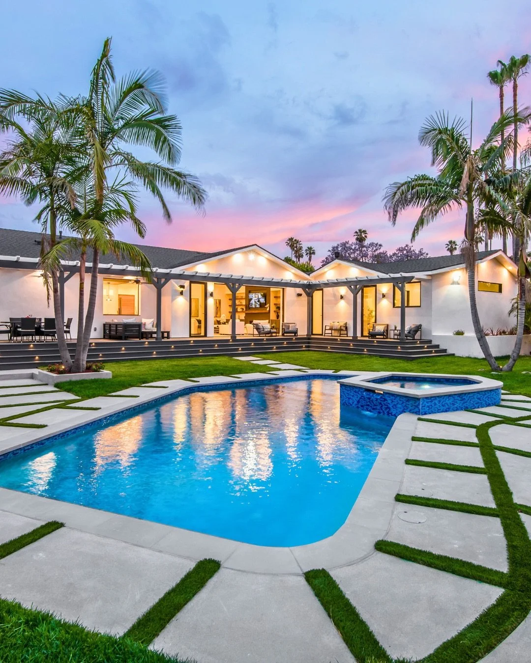 Think outside the box! Tile, decking materials and a refreshed pool finish can make any shape feel modern. 

*****
#SwimmingPools #Pools #PoolDesign