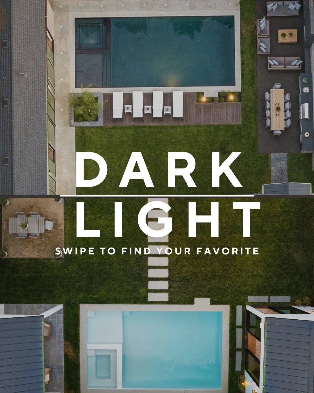 Dark vs. Light Pools &mdash; Which is your style?

🌑 Dark: Absorb sunlight to warm the water, extending the swimming season in cooler climates. Their rich tones add depth and a sophisticated contrast to the surrounding landscape. 

☀️ Light: Keep th
