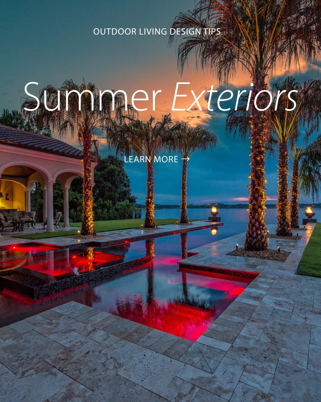 Make your pool a destination. ☀️ From integrated features and natural materials to thoughtful landscaping and spaces designed for gathering, your backyard is ready for summer enjoyment. 

See our top three pool design tips. ➡️