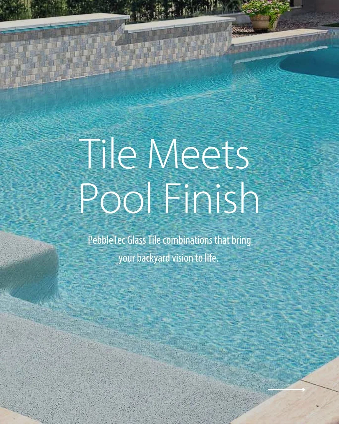 Pool tile and finish pairings can transform the look of your backyard. Here are some of our favorite combinations ✨