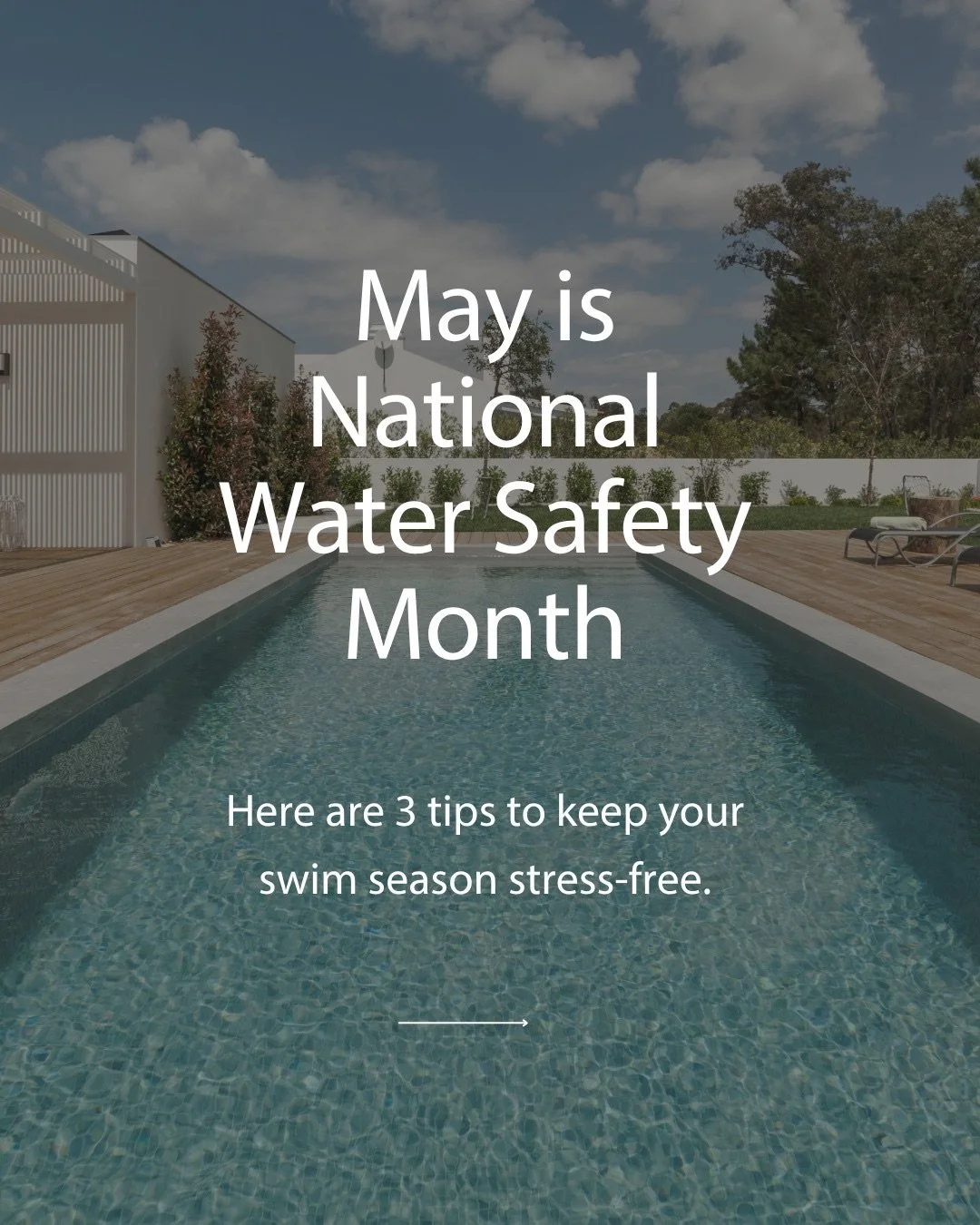This Water Safety Month and all year long, here are three tips to help keep your pool safe. Small steps can make a big difference when it comes to protecting your family and creating peace of mind around the pool.