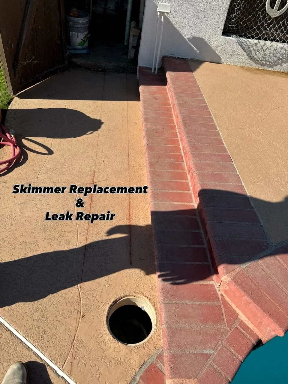 Leak Repairs, one stop shop #poolrepair #leakrepair #skimmer #poolsolutions #plumbingsolutions