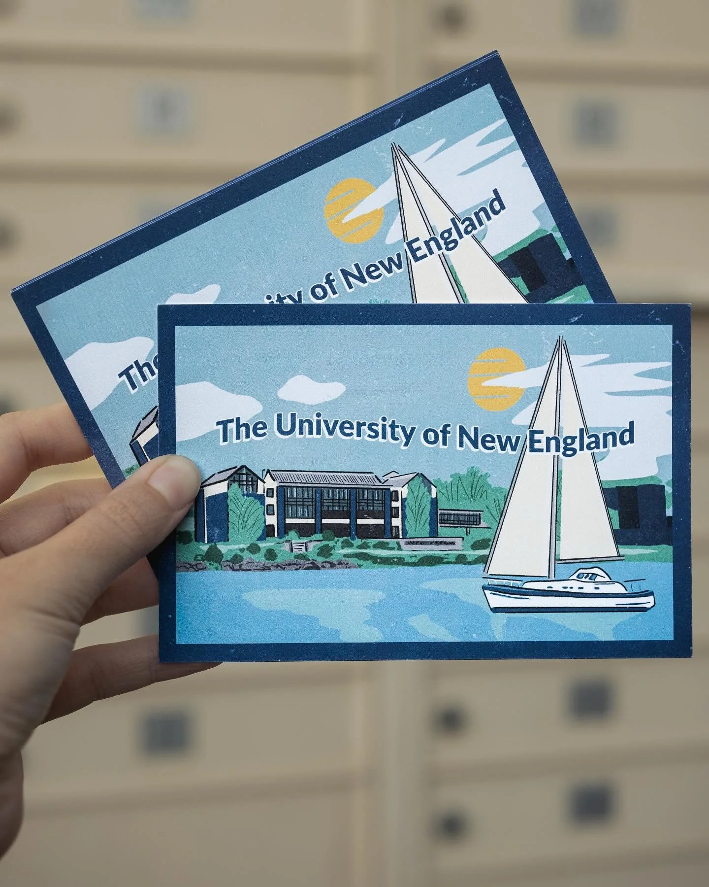 Some illustrated retro postcards I made for UNE featuring Danielle N. Ripich Commons in Biddeford. 

#graphicdesign #une #ripichcommons #postcard #illustration