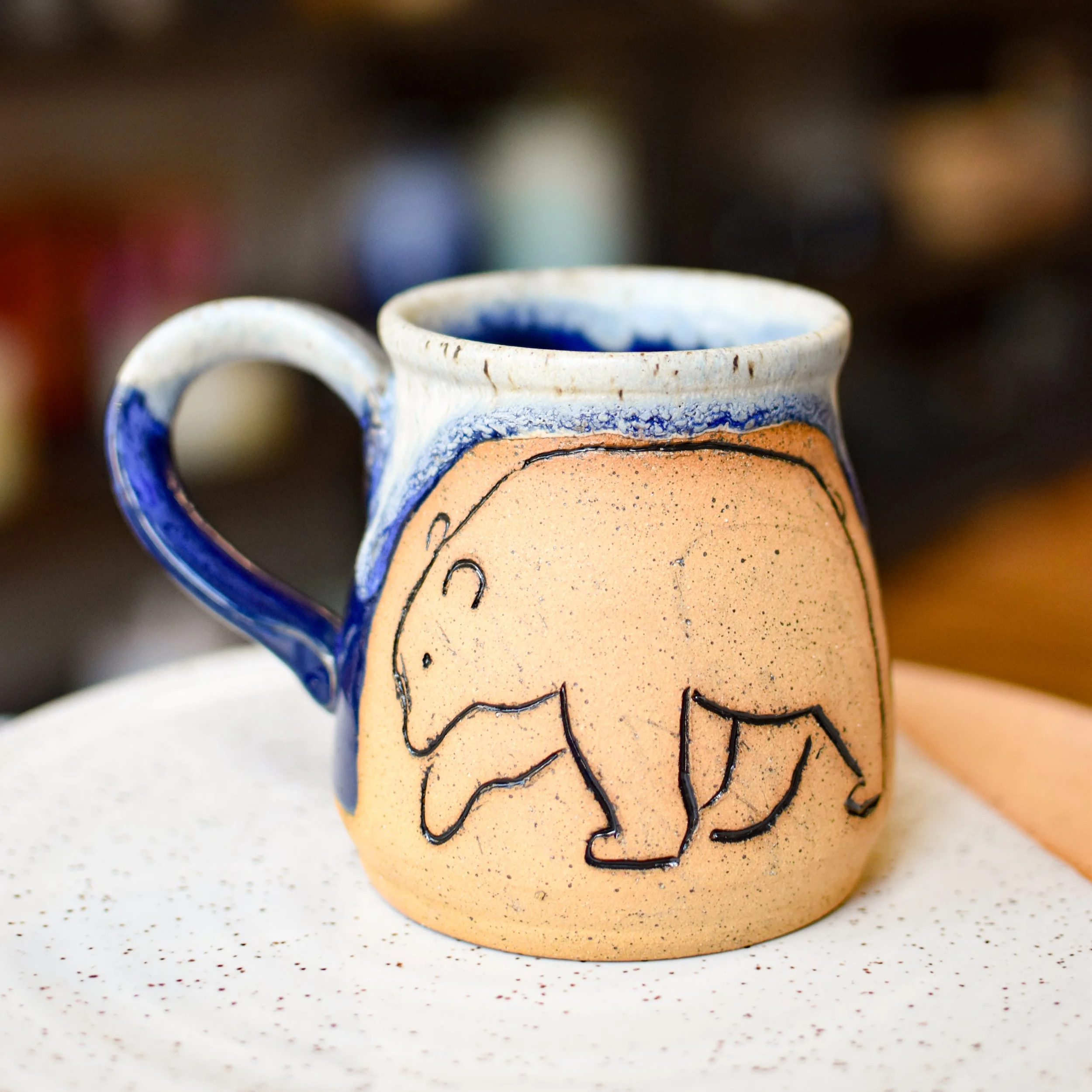 Hand Carved Mug