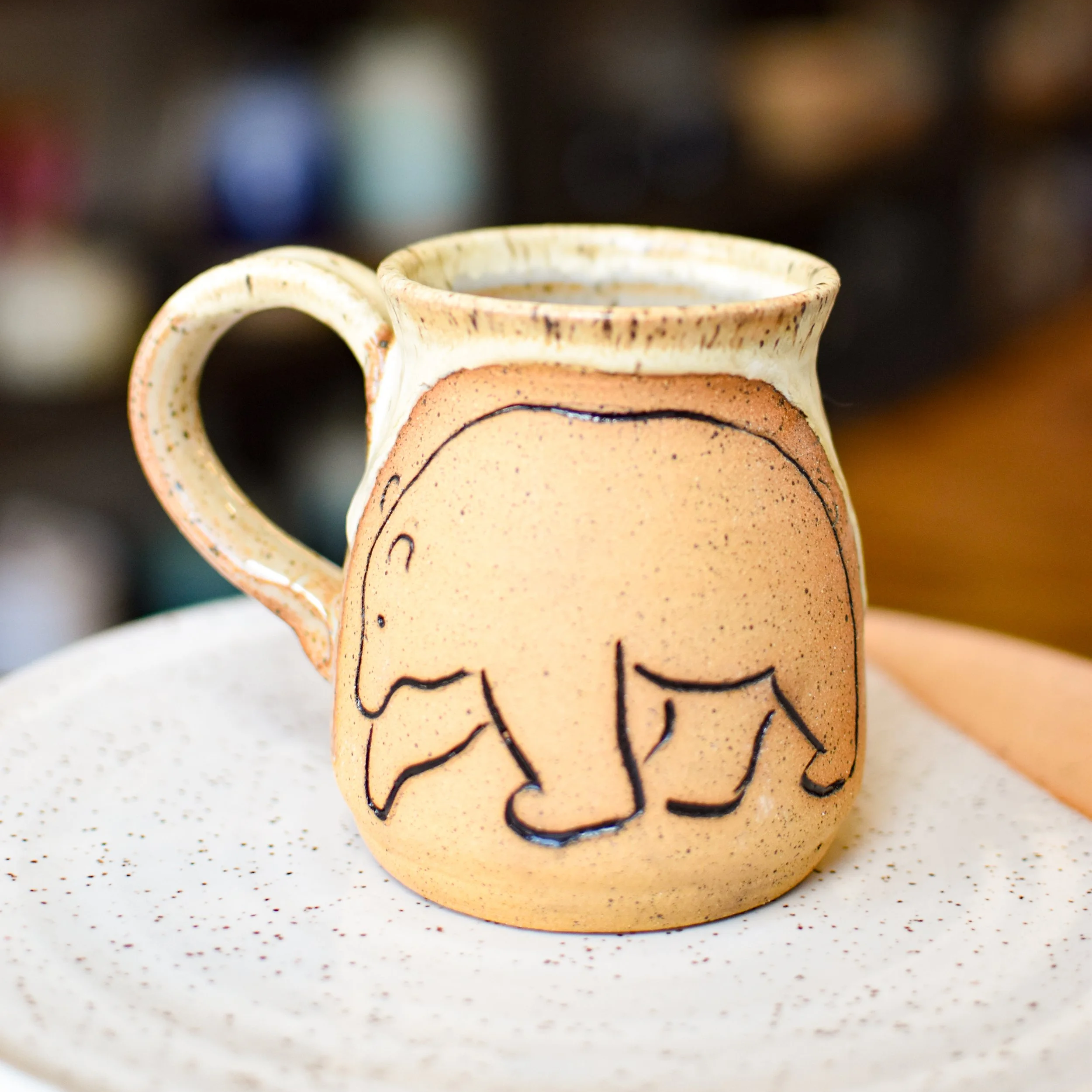 Hand Carved Mug