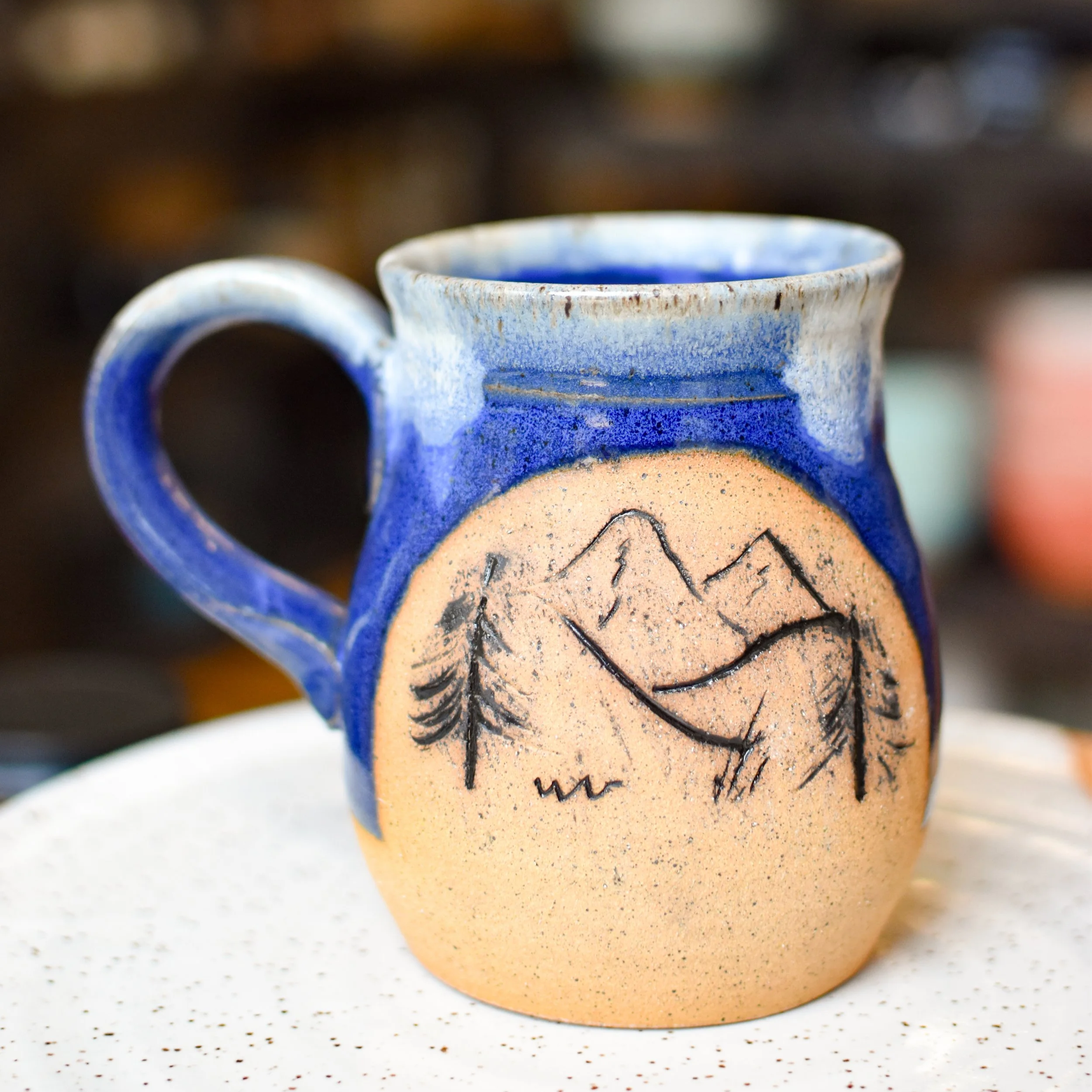 Hand Carved Mug