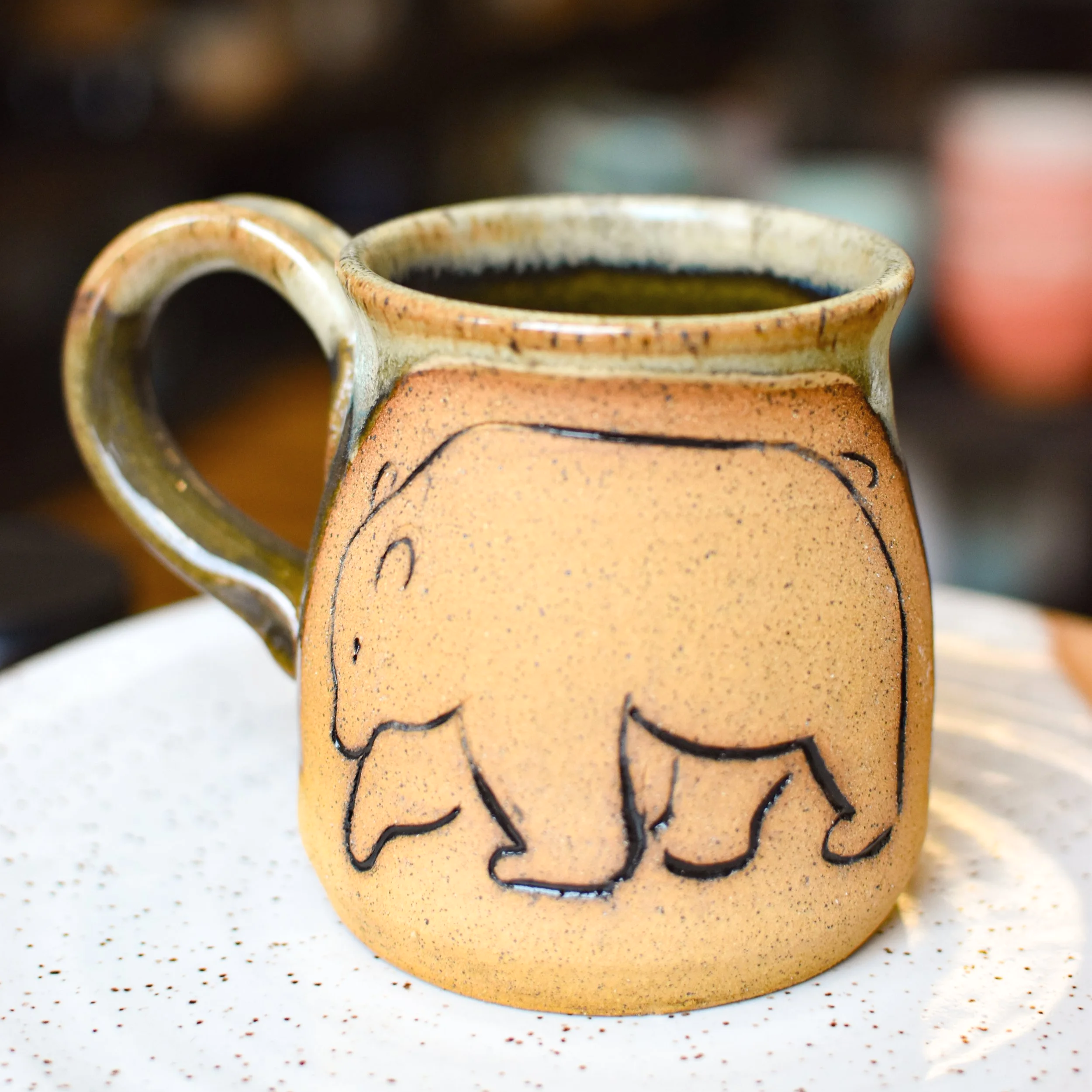 Hand Carved Mug