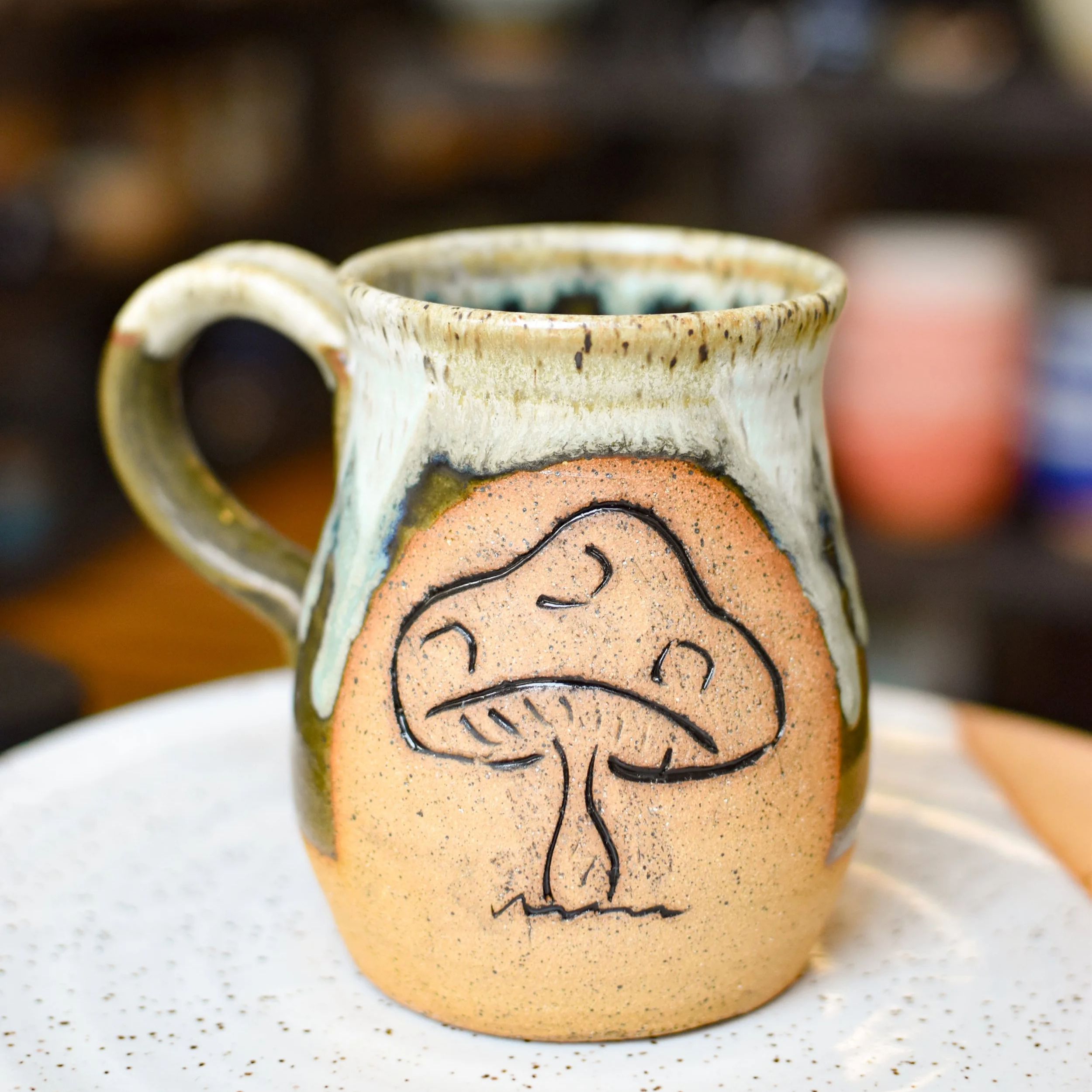 Hand Carved Mug
