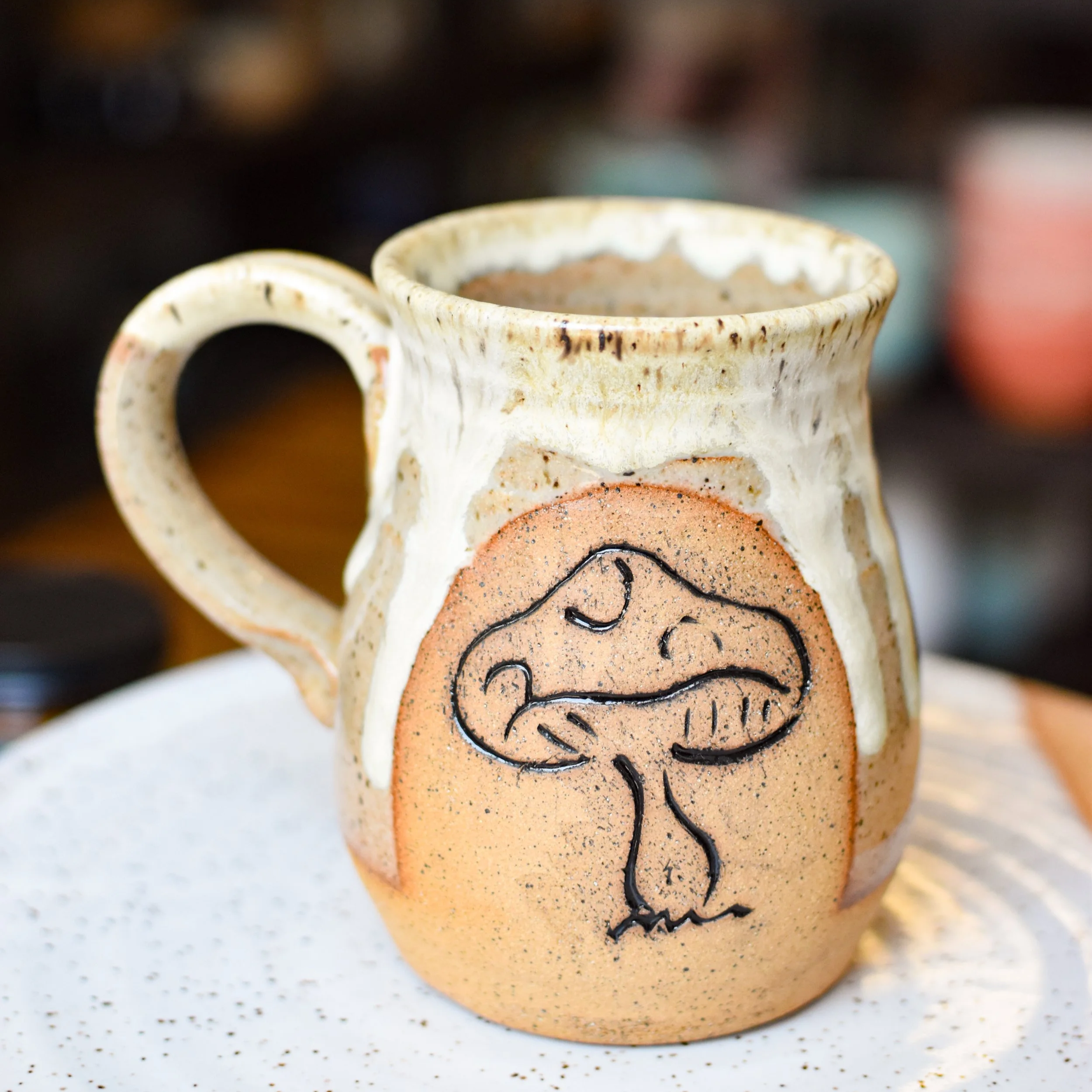 Hand Carved Mug