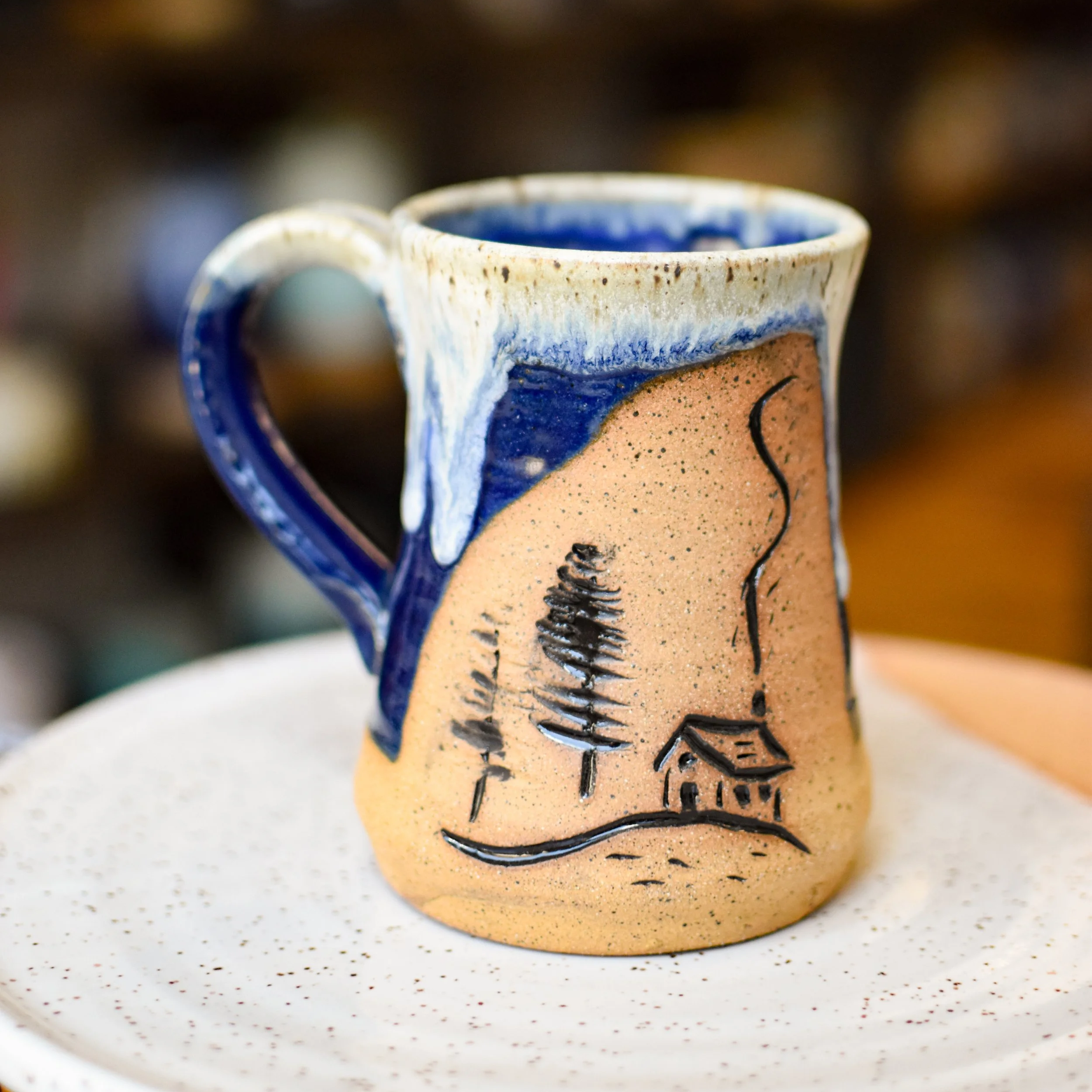 Hand Carved Mug