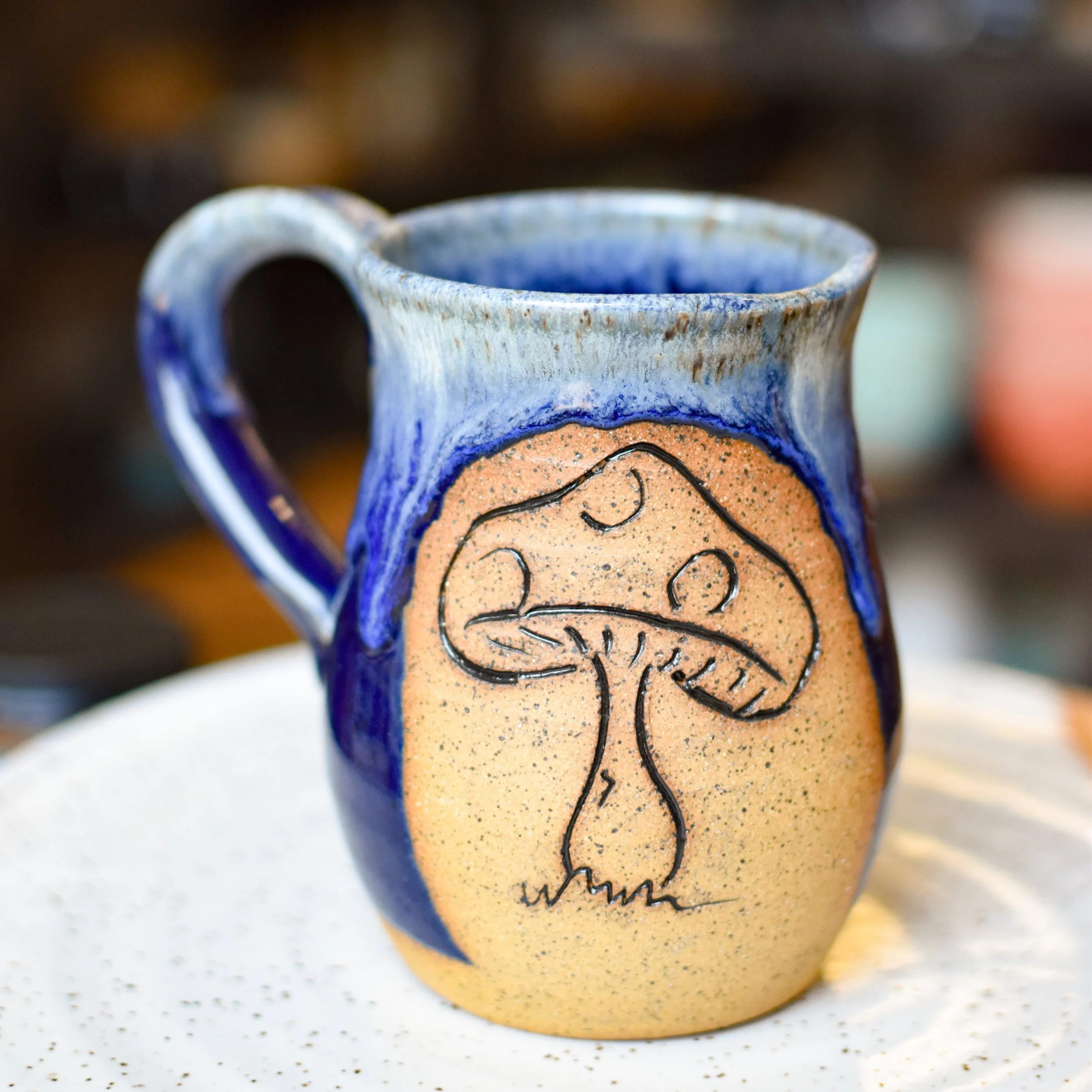 Hand Carved Mug