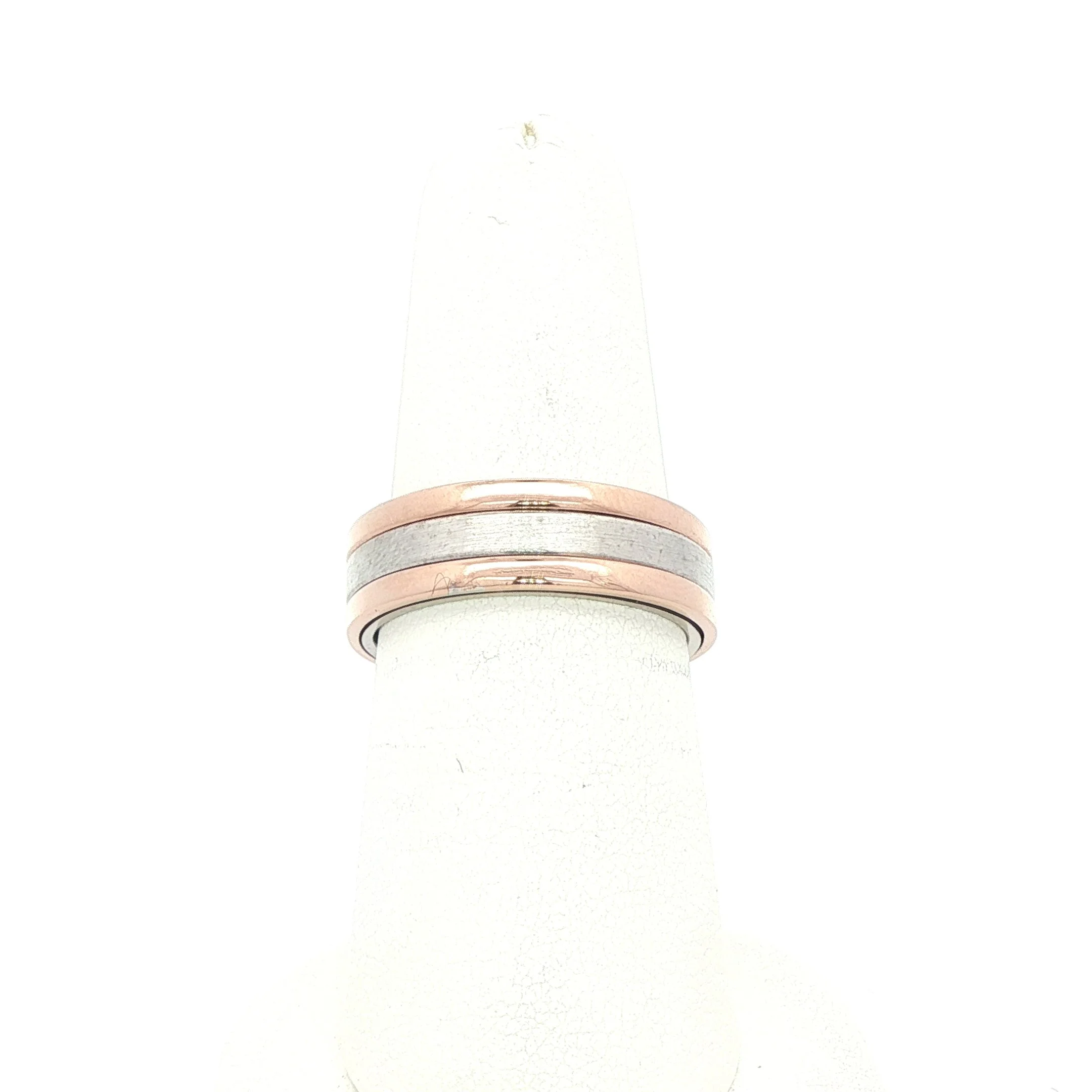 6.5mm 14k Rose & White Gold