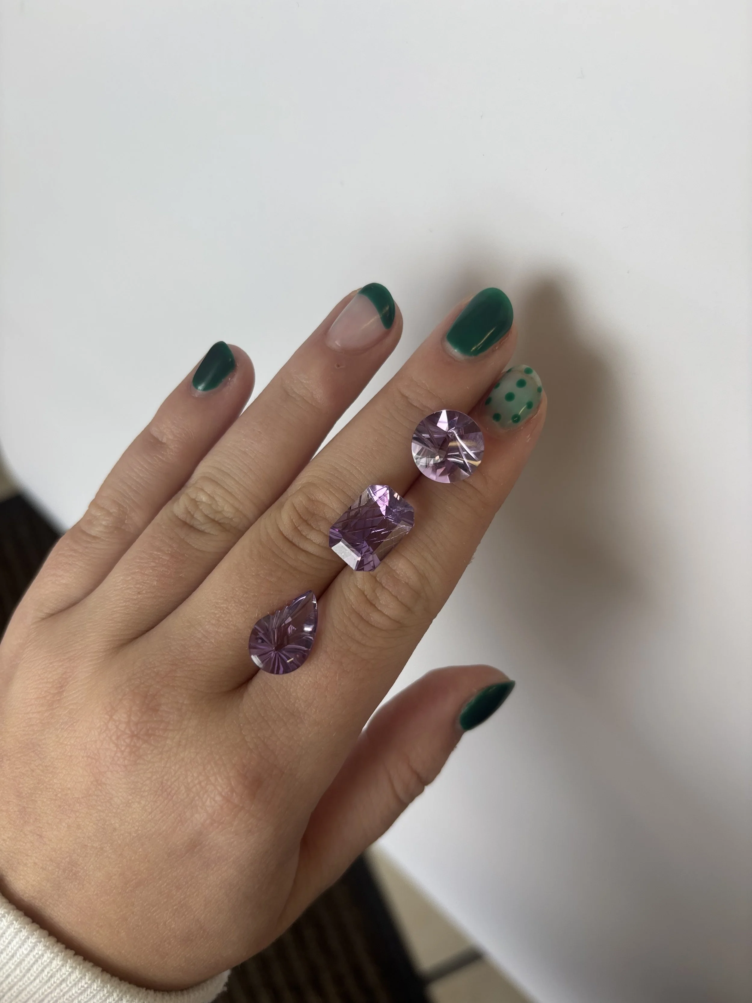 Medium Amethyst Laser Cut Stones