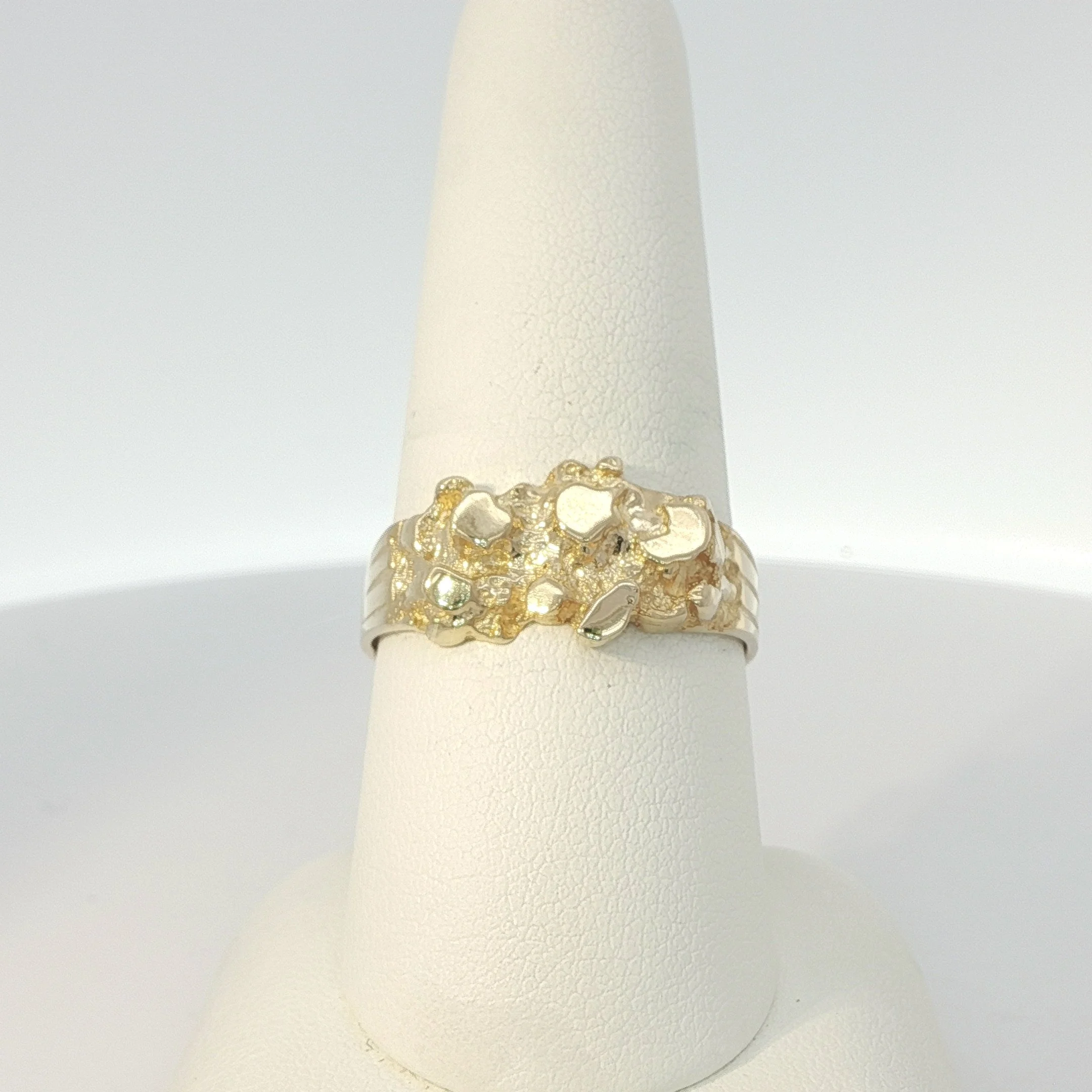 10k Yellow Gold Nugget Band