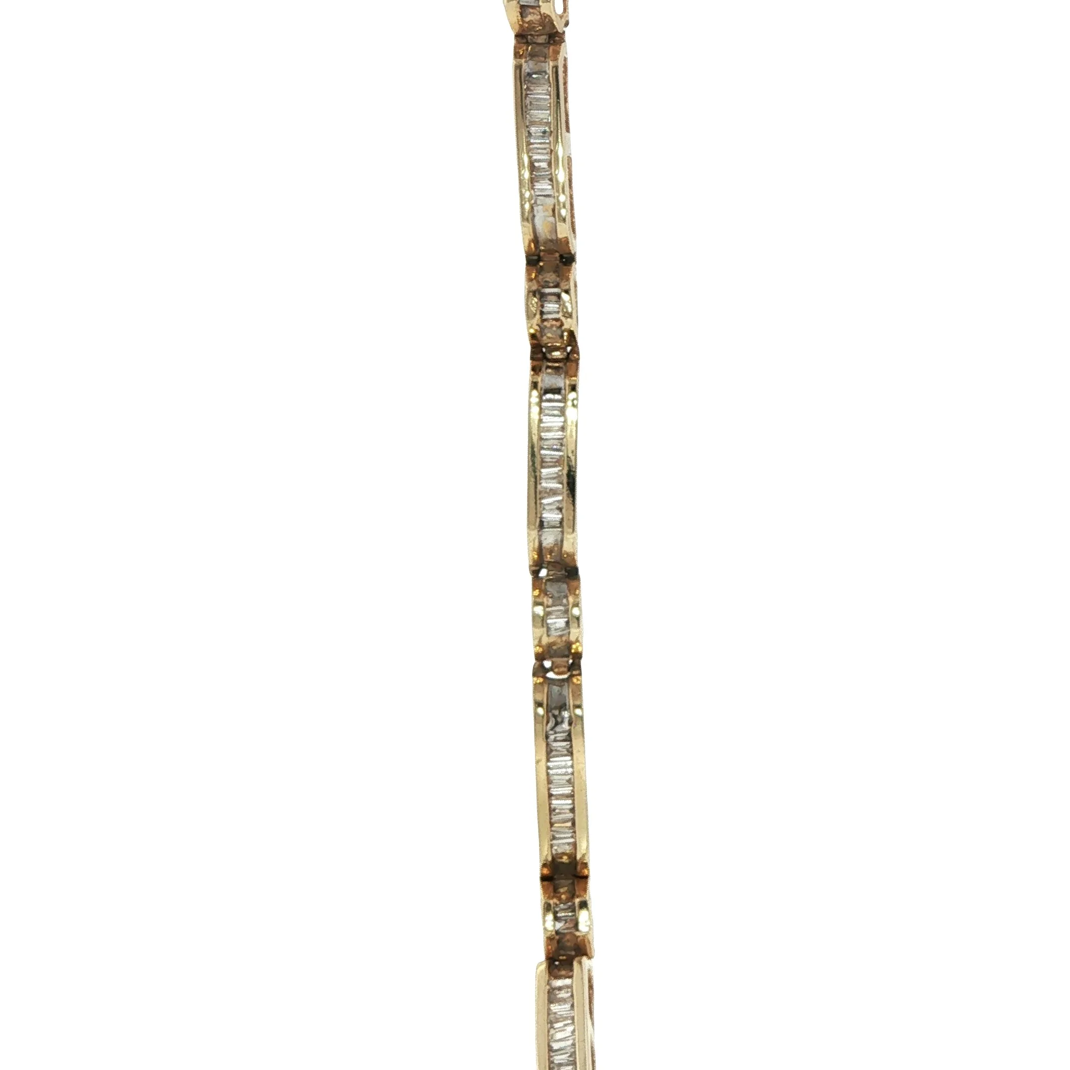 10K Channel Set Diamond Bracelet