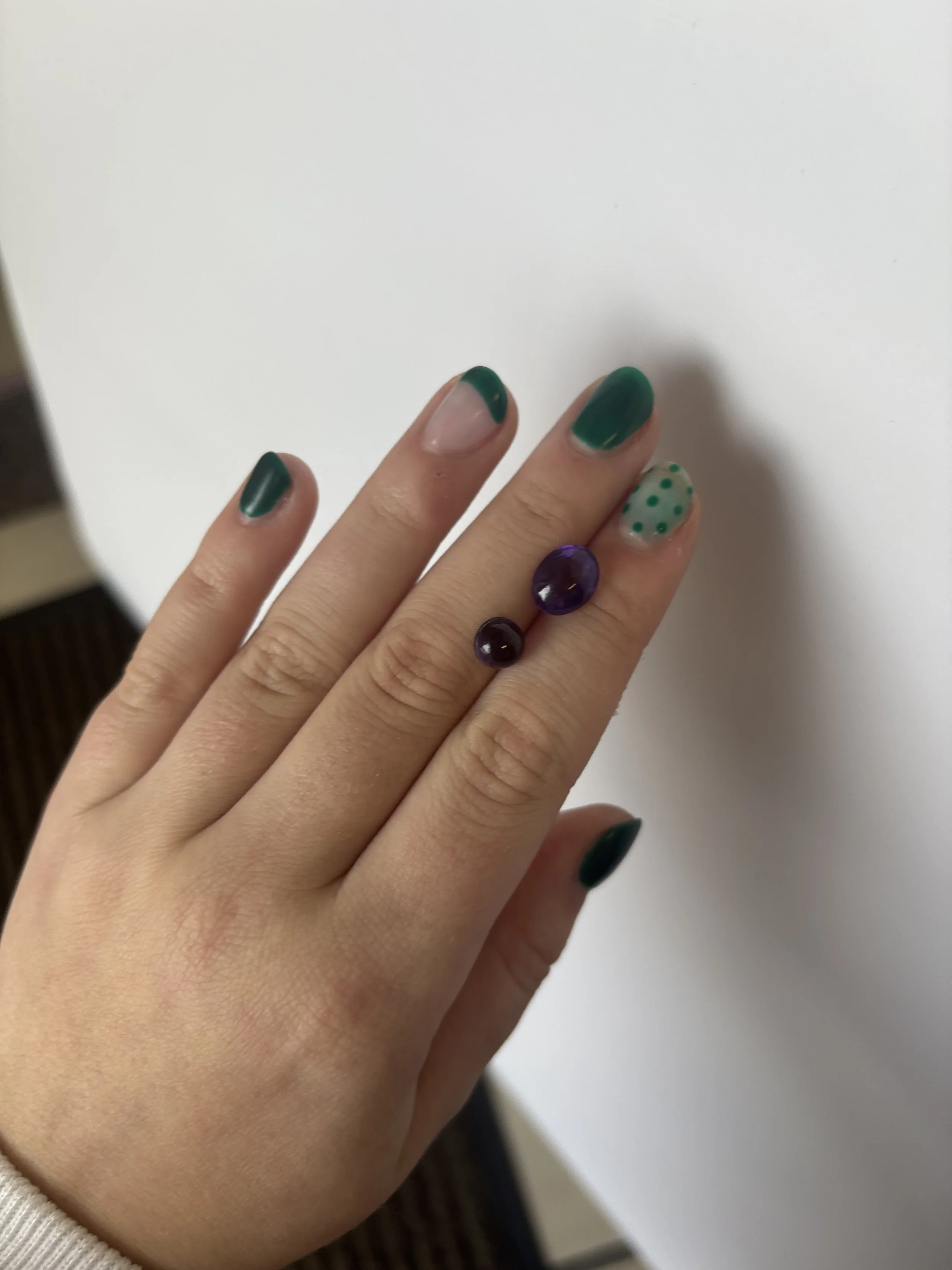 Medium and Dark Amethyst Cabs