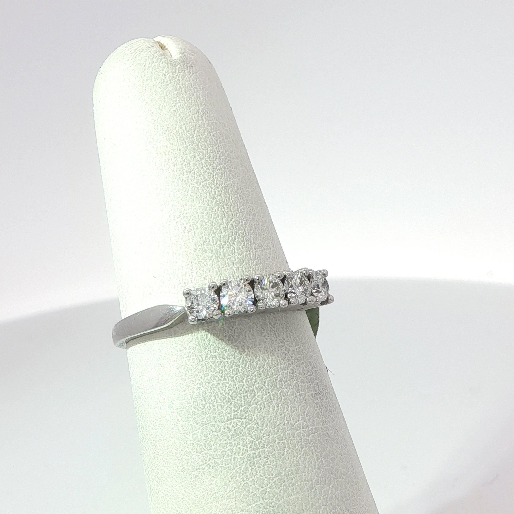 14k White Gold Diamond Anniversary Band
