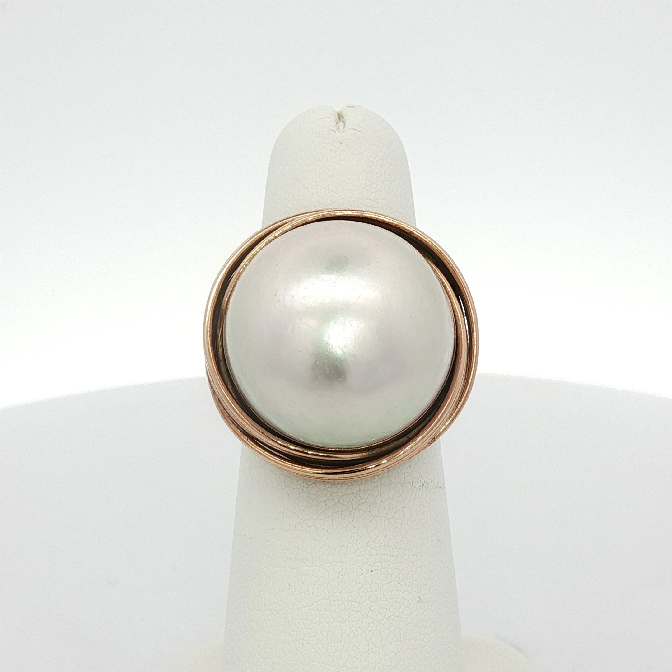 14k Statement Pearl Ring