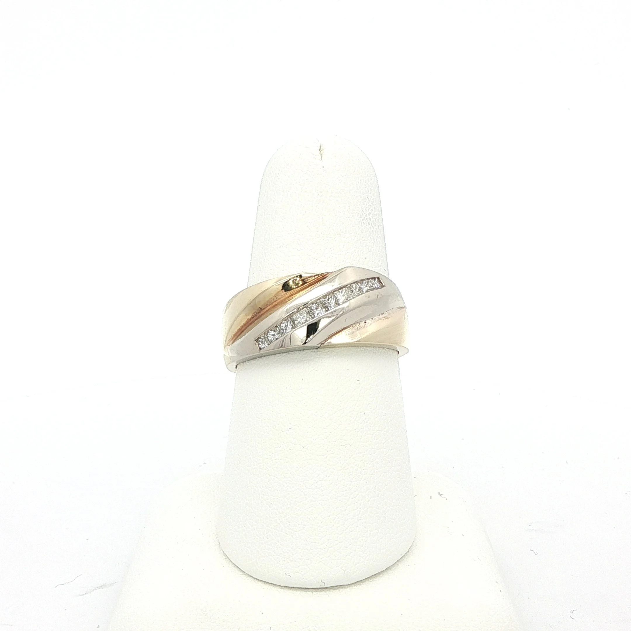 14k Diamond Accent Band