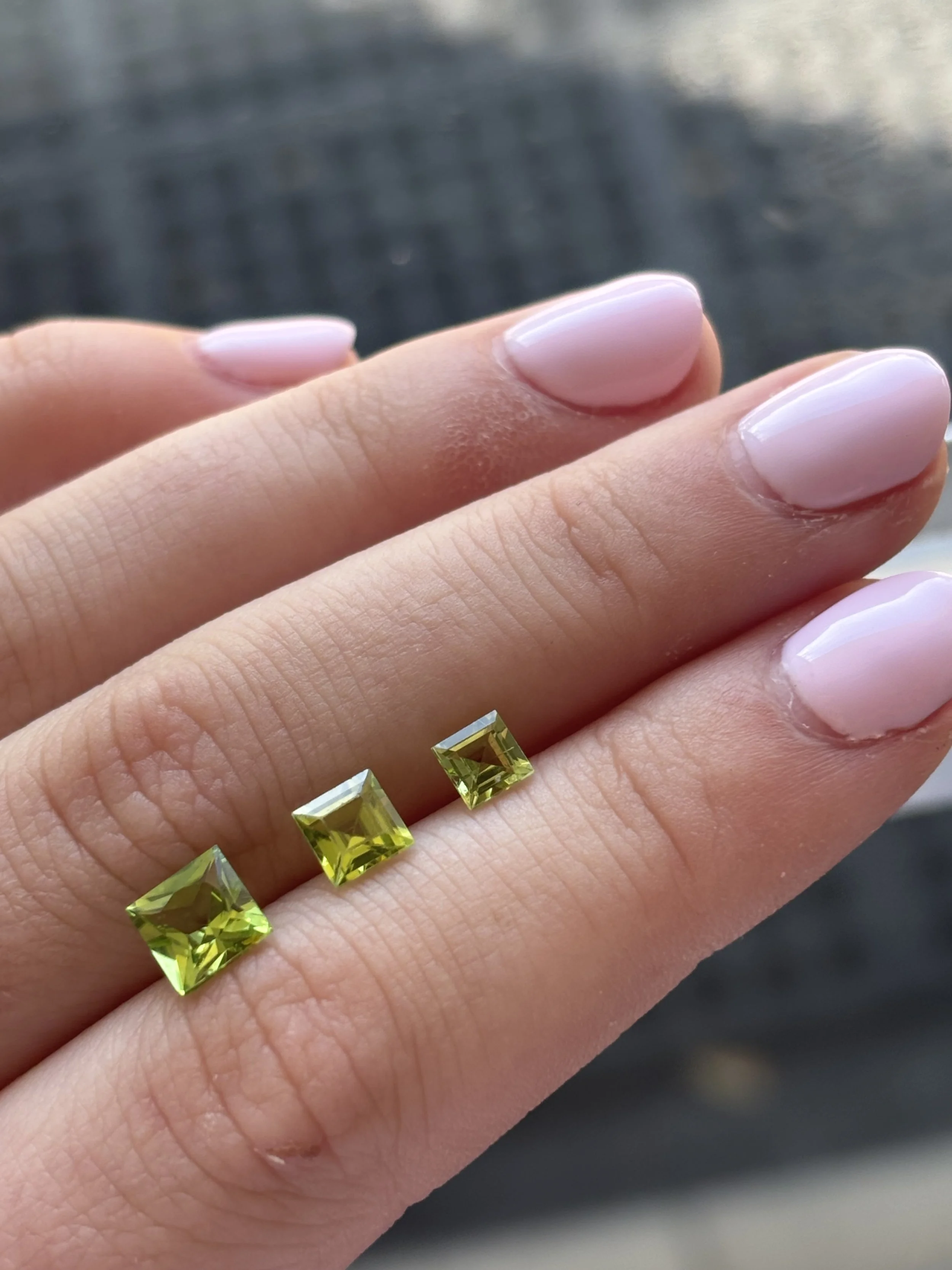 Deep & Medium Green Peridot Square