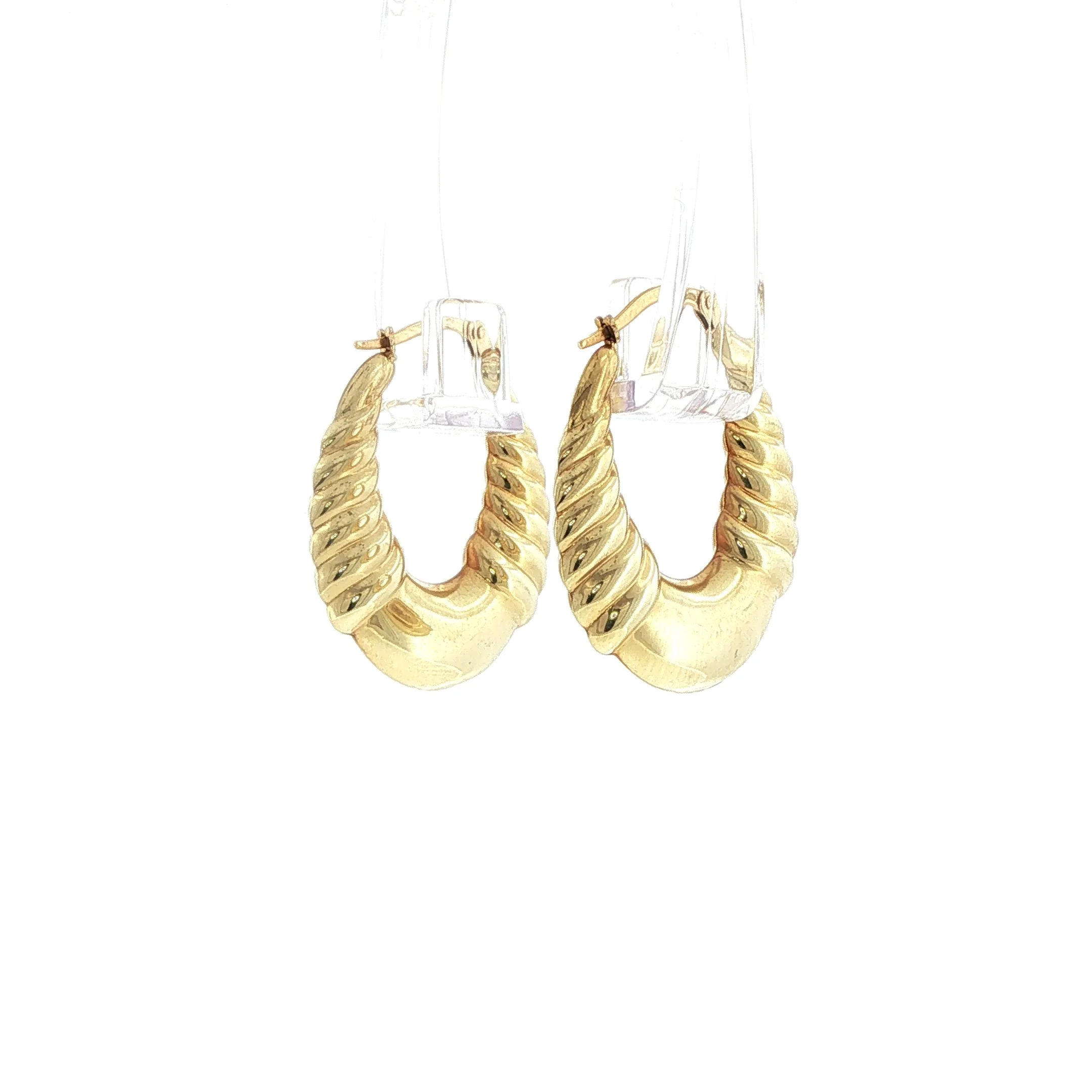 18K Statement Hoops