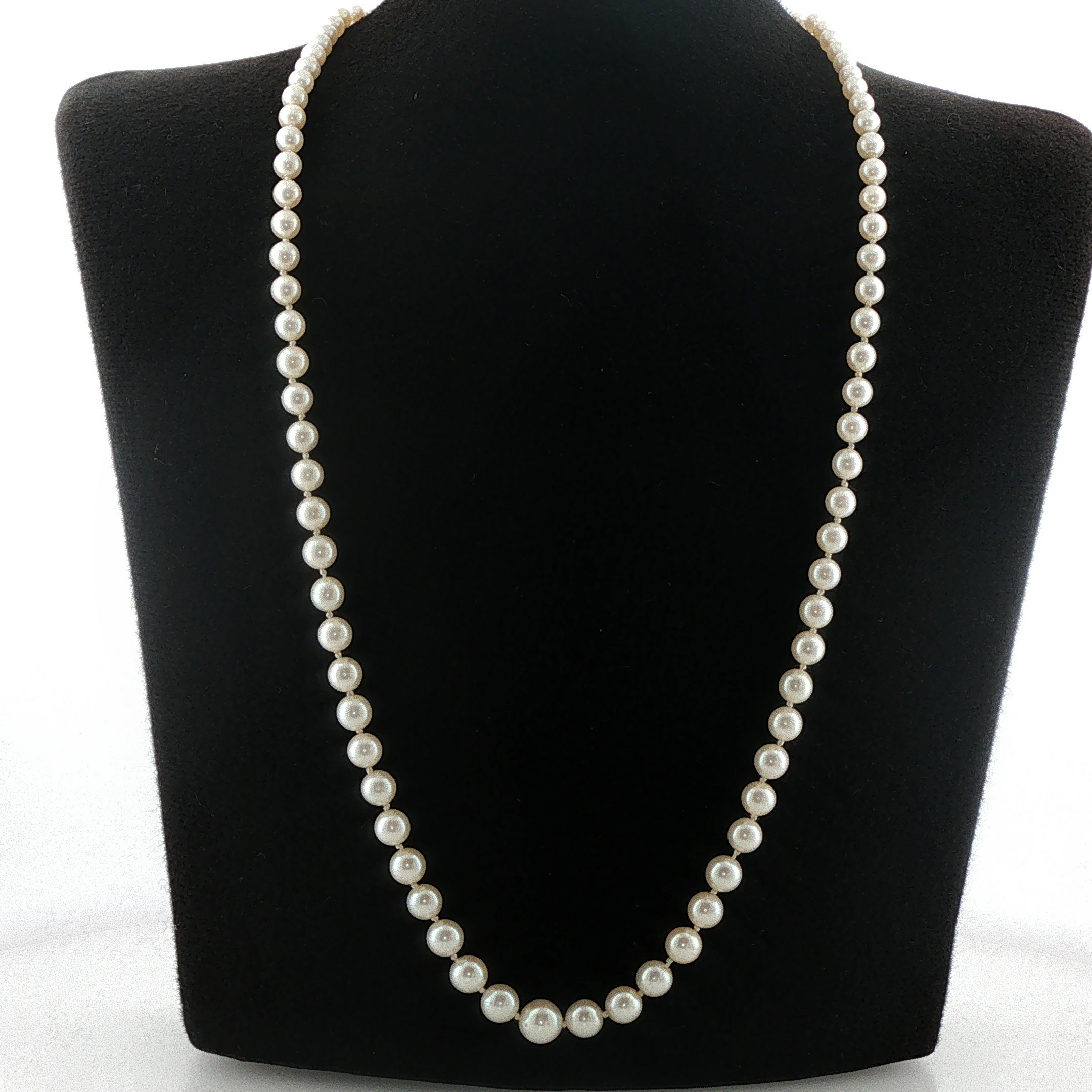 21" Strand of Graduated Japanese Akoya Pearls