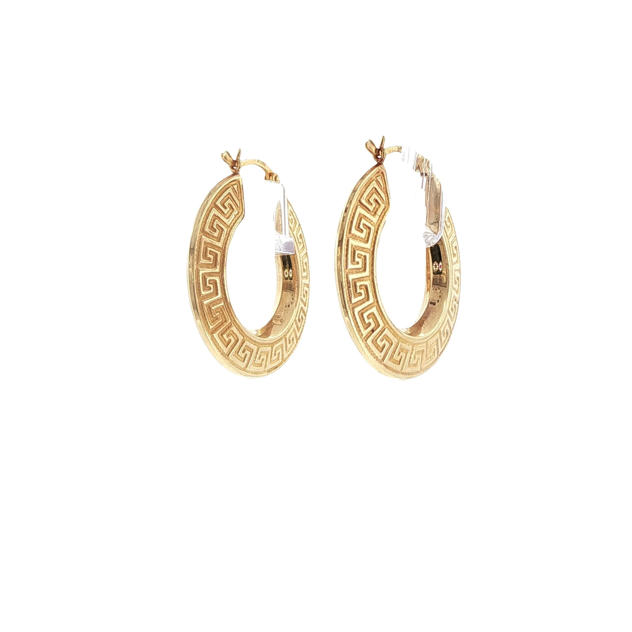 14K Large Greek Inspired Earrings
