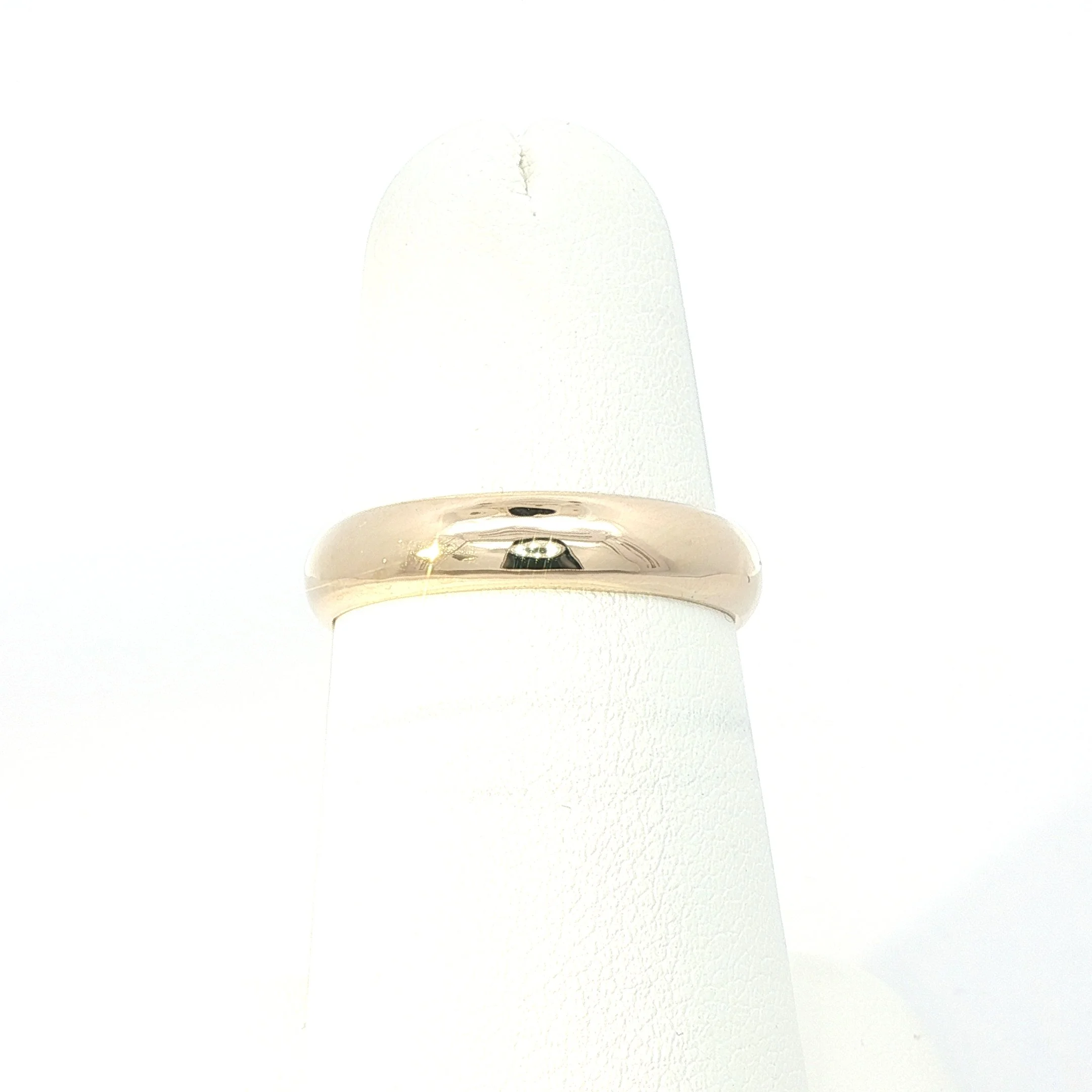 14k Yellow Gold Half Round Band